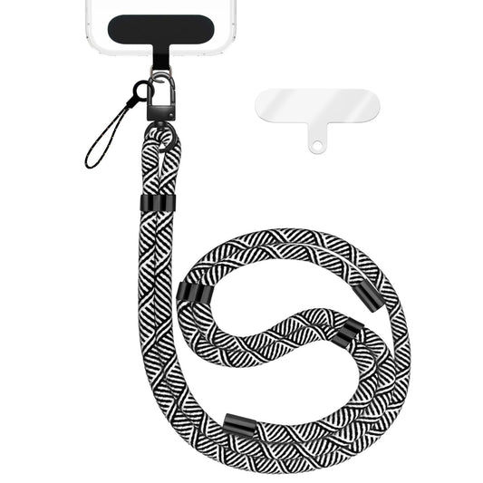 NALIA HoldMe alhliða símahálsmen fyrir snjallsíma og símahulstur, stillanleg og aftakanleg nylonreipi, axlaról, símaól, snúra með karabínuknúru og 2 merkimiðar