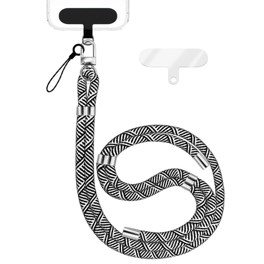 NALIA HoldMe alhliða símahálsmen fyrir snjallsíma og símahulstur, stillanleg og aftakanleg nylonreipi, axlaról, símaól, snúra með karabínuknúru og 2 merkimiðar