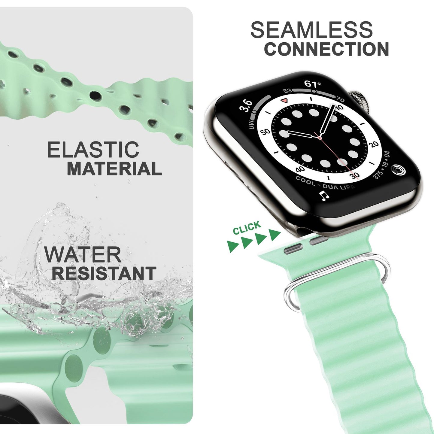 Ocean Band for Apple Watch Ultra/SE/8/7/6/5/4/3/2/1, 42 44 45 49mm