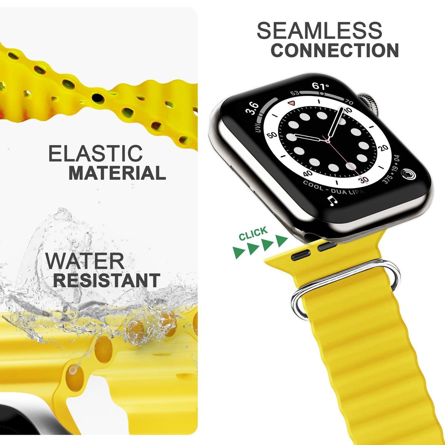 Ocean Band for Apple Watch Ultra/SE/8/7/6/5/4/3/2/1, 42 44 45 49mm
