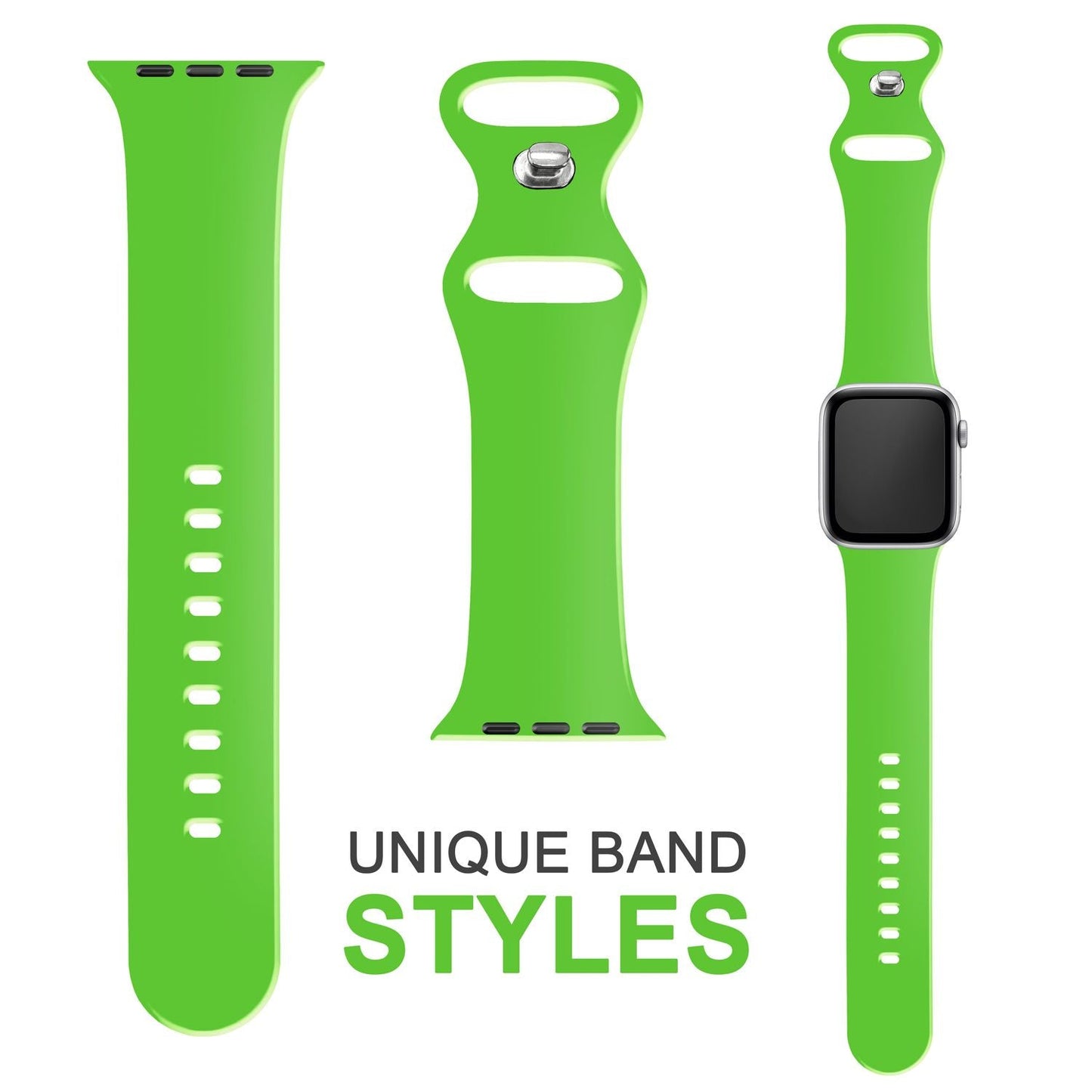 Silicone band for Apple Watch SE/8/7/6/5/4/3/2/1, 38mm 40mm 41mm
