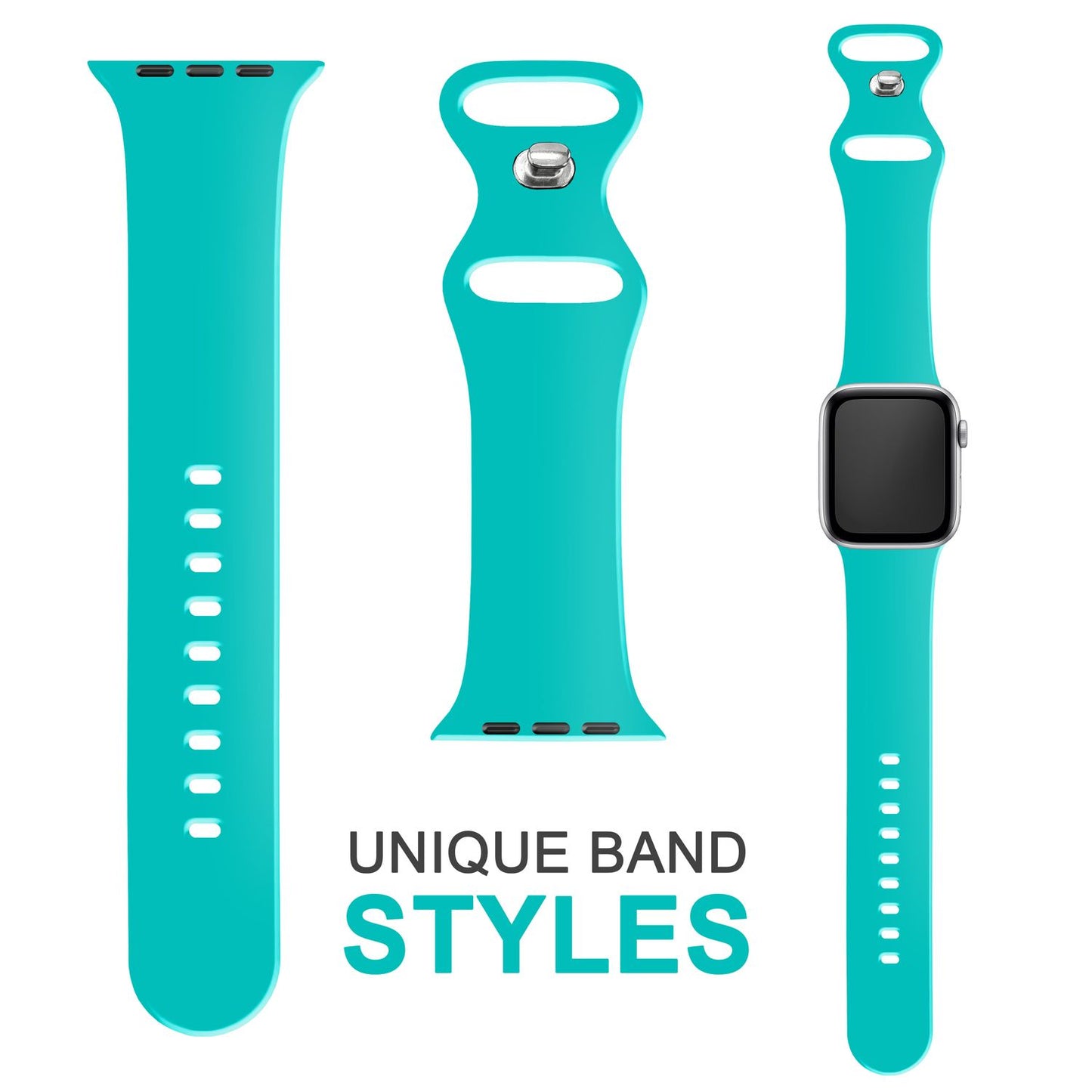 Silicone band for Apple Watch SE/8/7/6/5/4/3/2/1, 38mm 40mm 41mm
