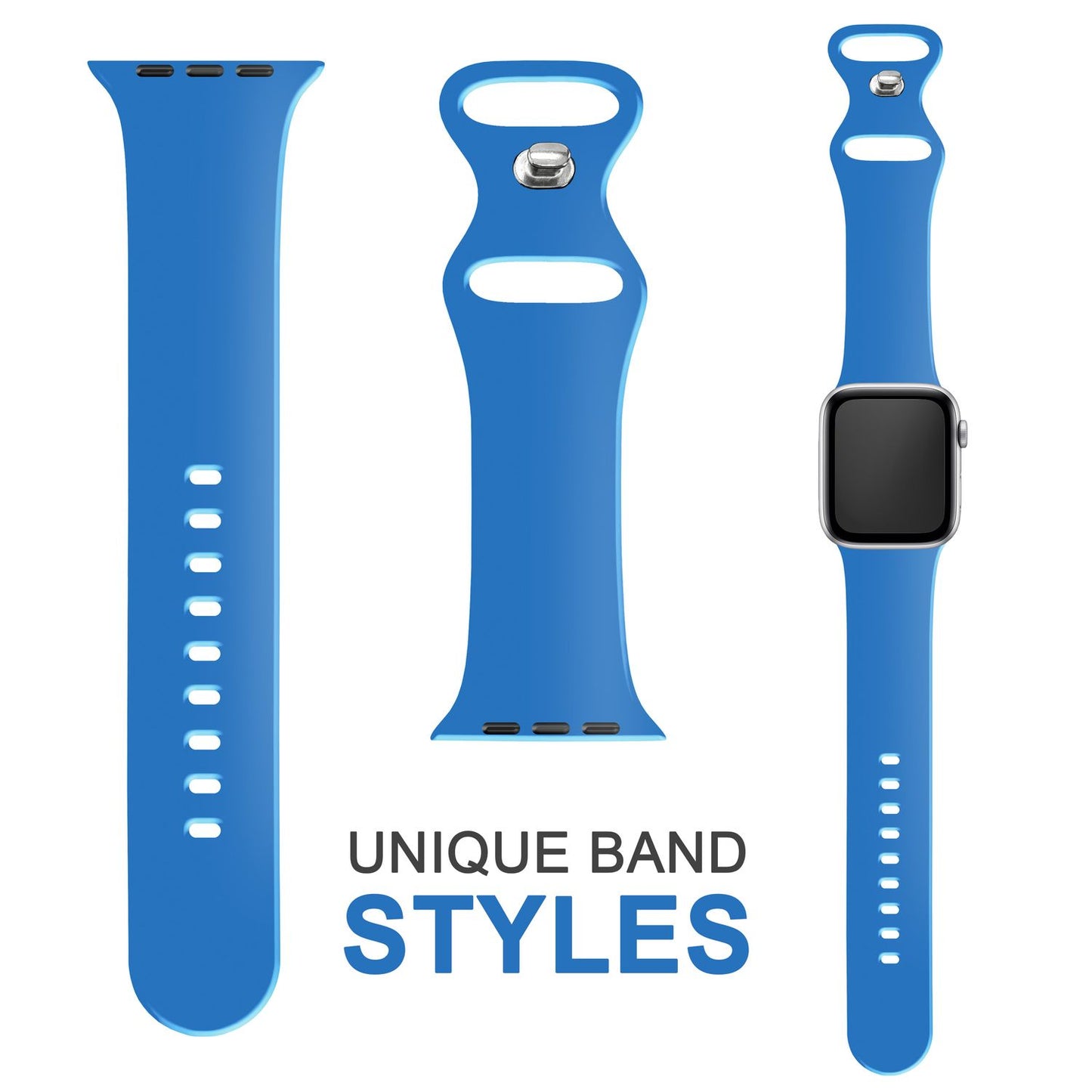 Silicone band for Apple Watch Ultra/SE/8/7/6/5/4/3/2/1, 42mm 44mm 45mm 49mm