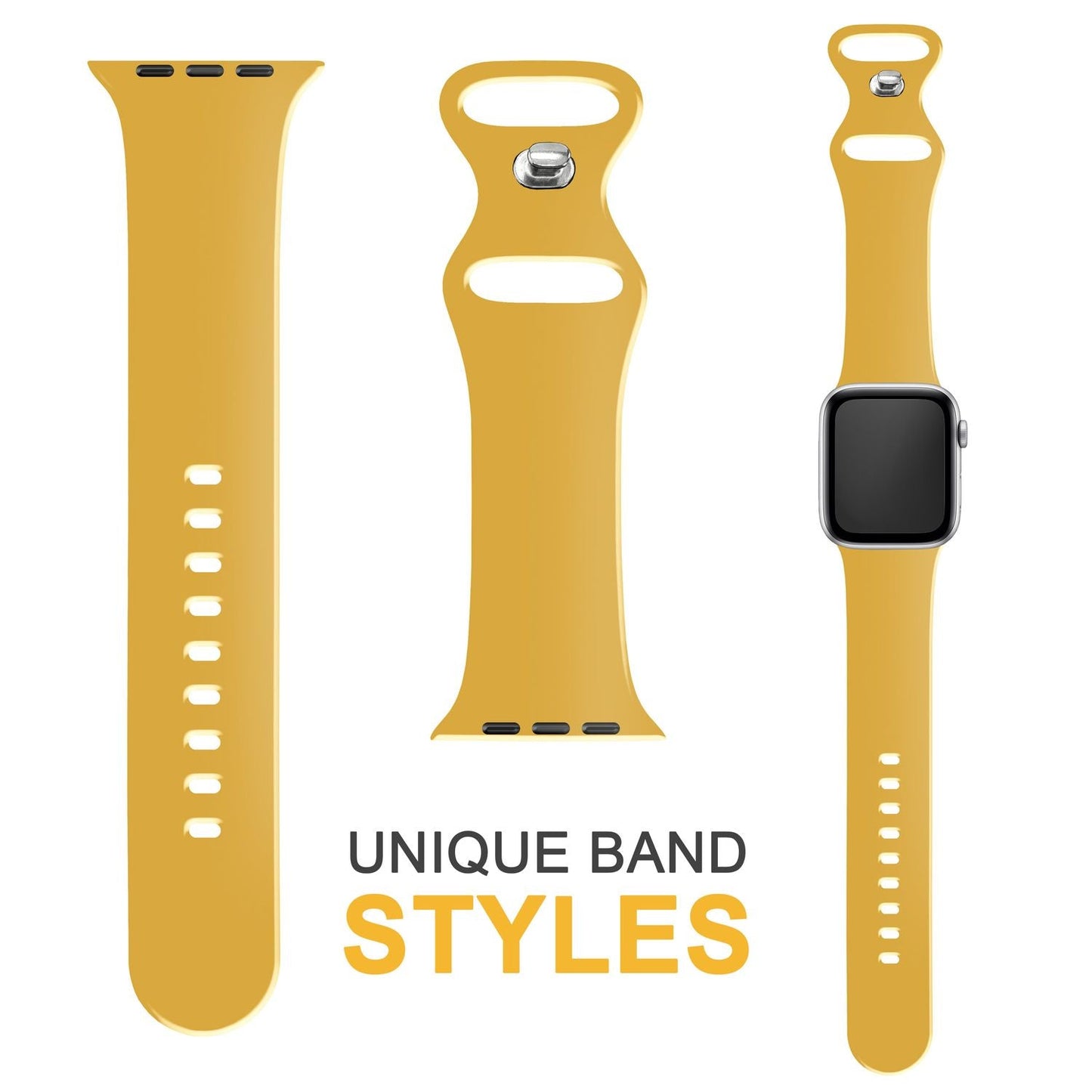 Silicone band for Apple Watch Ultra/SE/8/7/6/5/4/3/2/1, 42mm 44mm 45mm 49mm