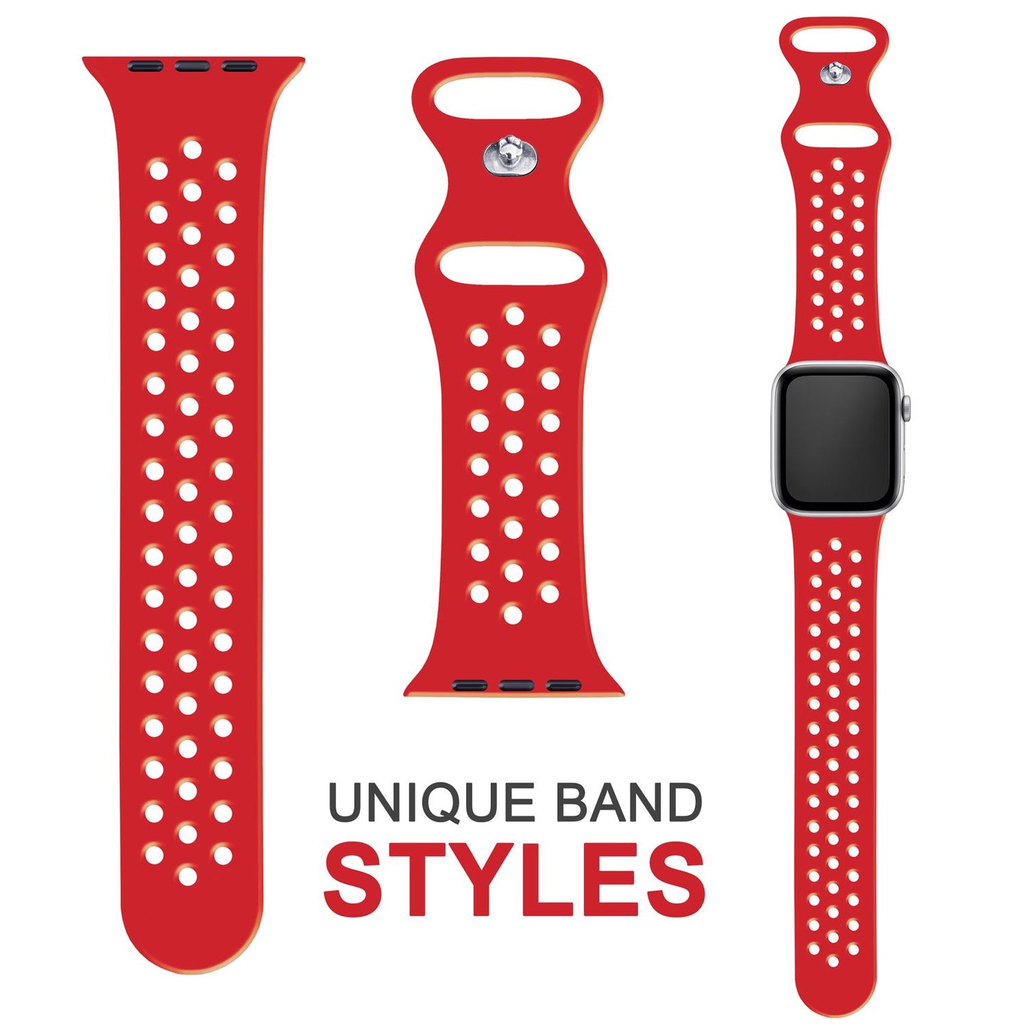 Perforated watch band for Apple Watch Ultra/SE/8/7/6/5/4/3/2/1, 42mm 44mm 45mm 49mm