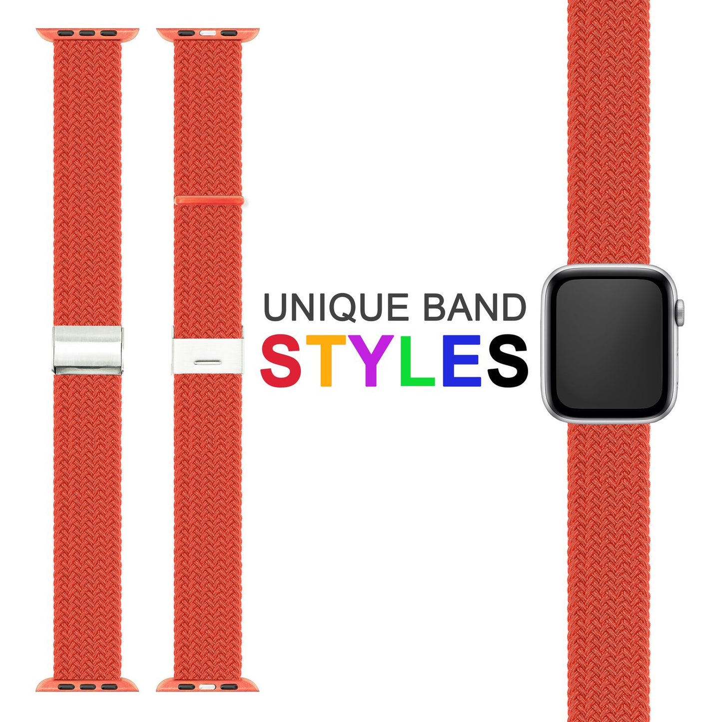 Fléttuð úról fyrir Apple Watch SE/8/7/6/5/4/3/2/1, 38/40/41 mm