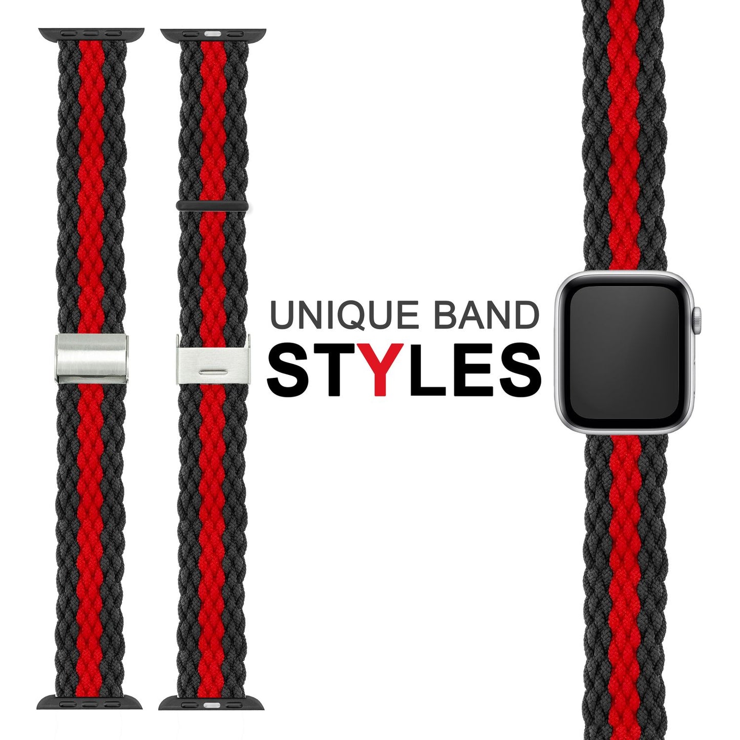 Braided watch band for Apple Watch Ultra/SE/8/7/6/5/4/3/2/1, 42/44/45/49mm