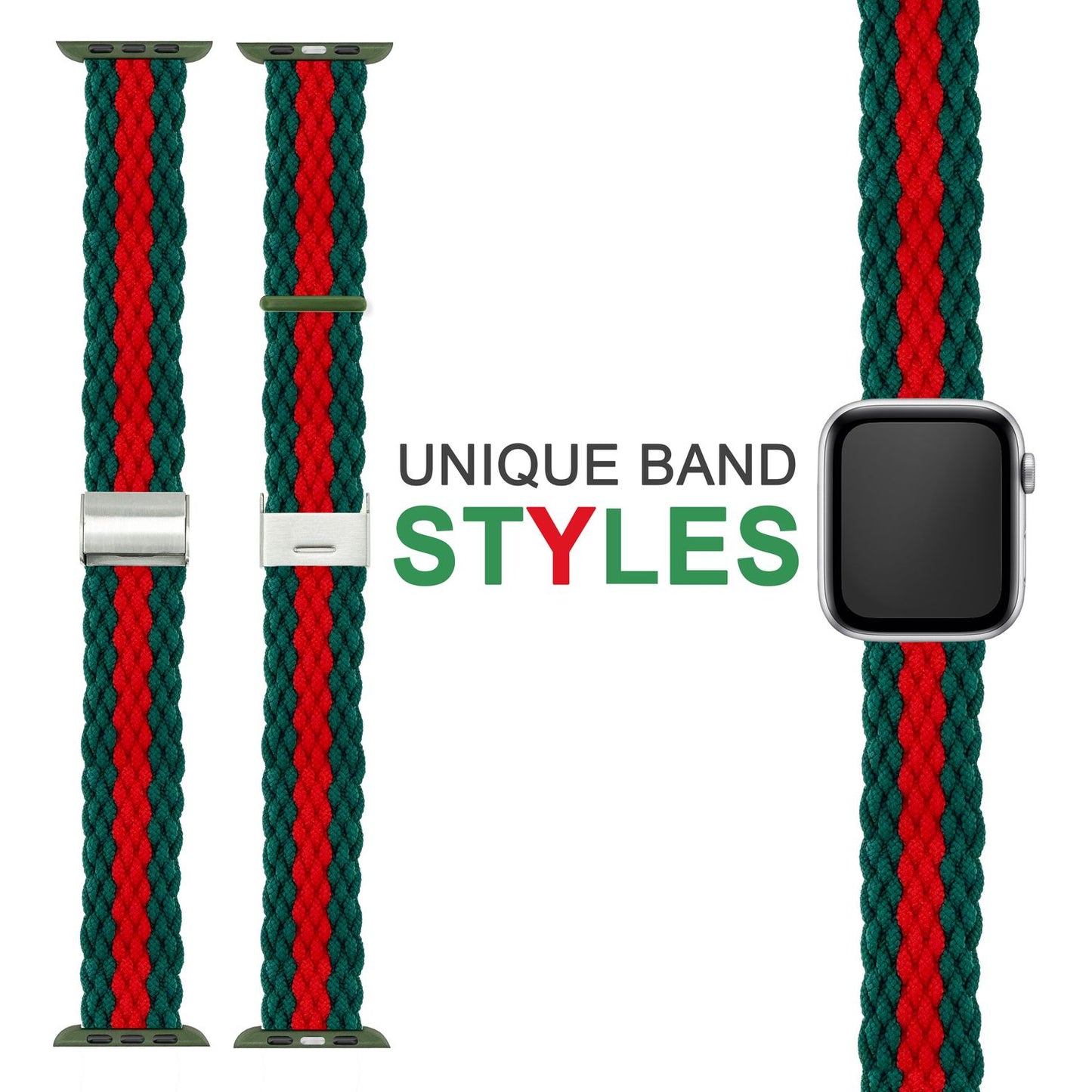 Braided watch band for Apple Watch Ultra/SE/8/7/6/5/4/3/2/1, 42/44/45/49mm