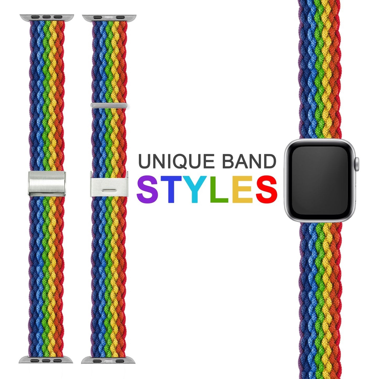 Braided watch band for Apple Watch Ultra/SE/8/7/6/5/4/3/2/1, 42/44/45/49mm