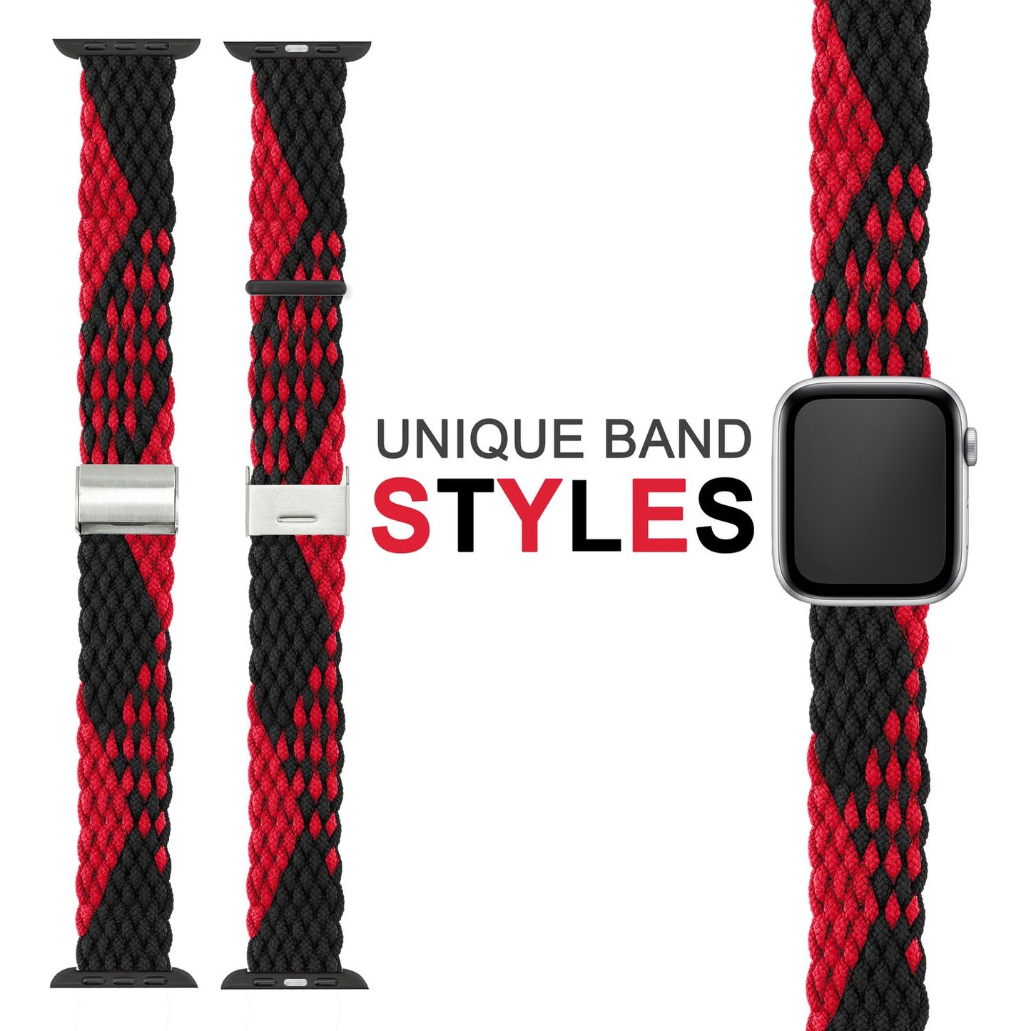 Braided watch band for Apple Watch Ultra/SE/8/7/6/5/4/3/2/1, 42/44/45/49mm
