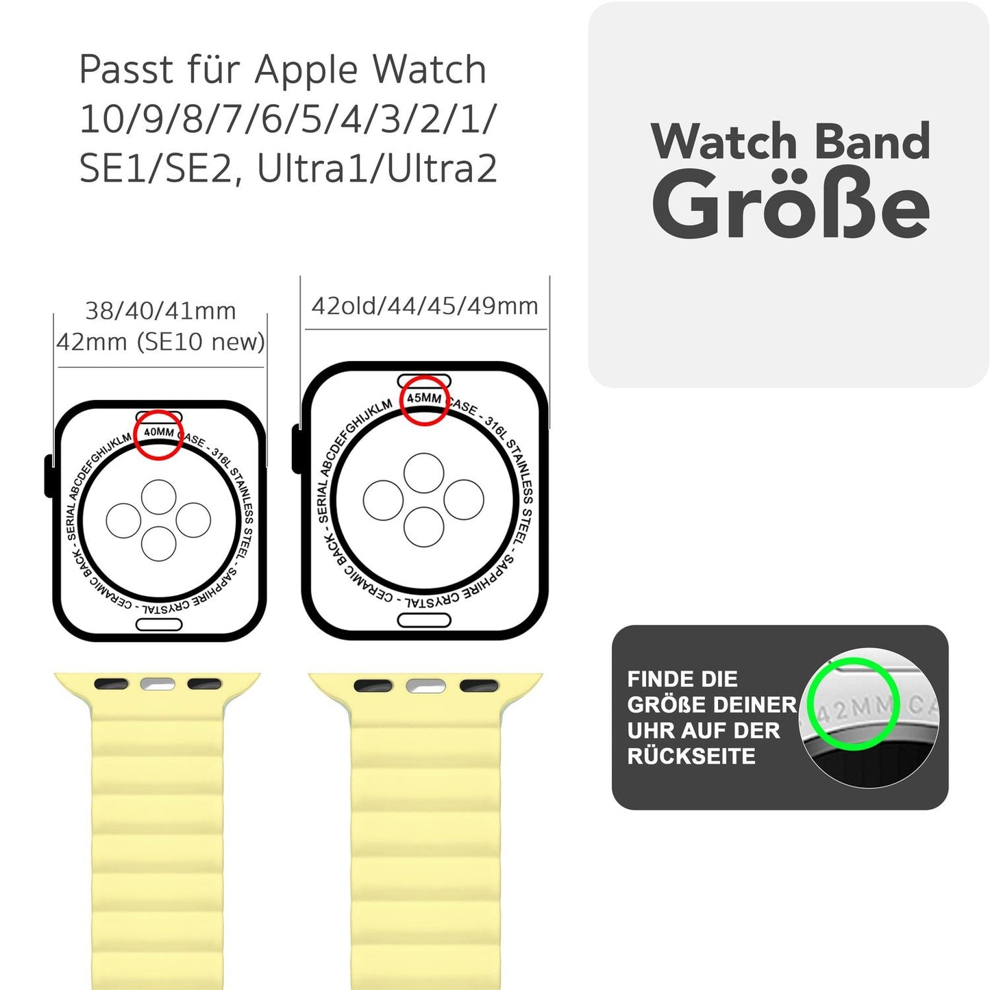 NALIA Core Band fyrir Apple Watch SE/10/9/8/7/6/5/4/3/2/1, kassastærð 38/40/41/42 mm, öndunarhæft sílikon segullykkju íþróttaband með rifuðum hönnun