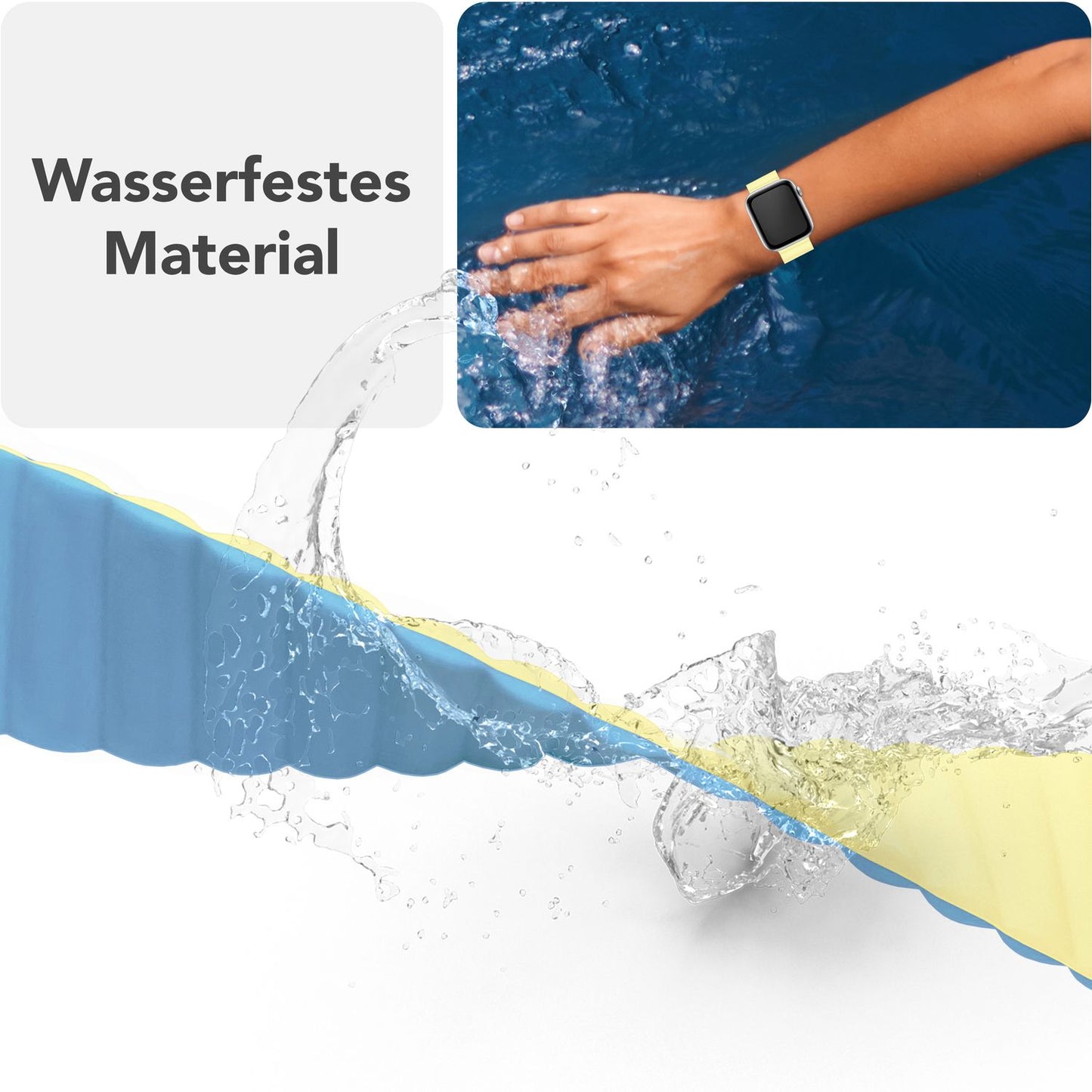 NALIA Core Band fyrir Apple Watch SE/10/9/8/7/6/5/4/3/2/1, kassastærð 38/40/41/42 mm, öndunarhæft sílikon segullykkju íþróttaband með rifuðum hönnun