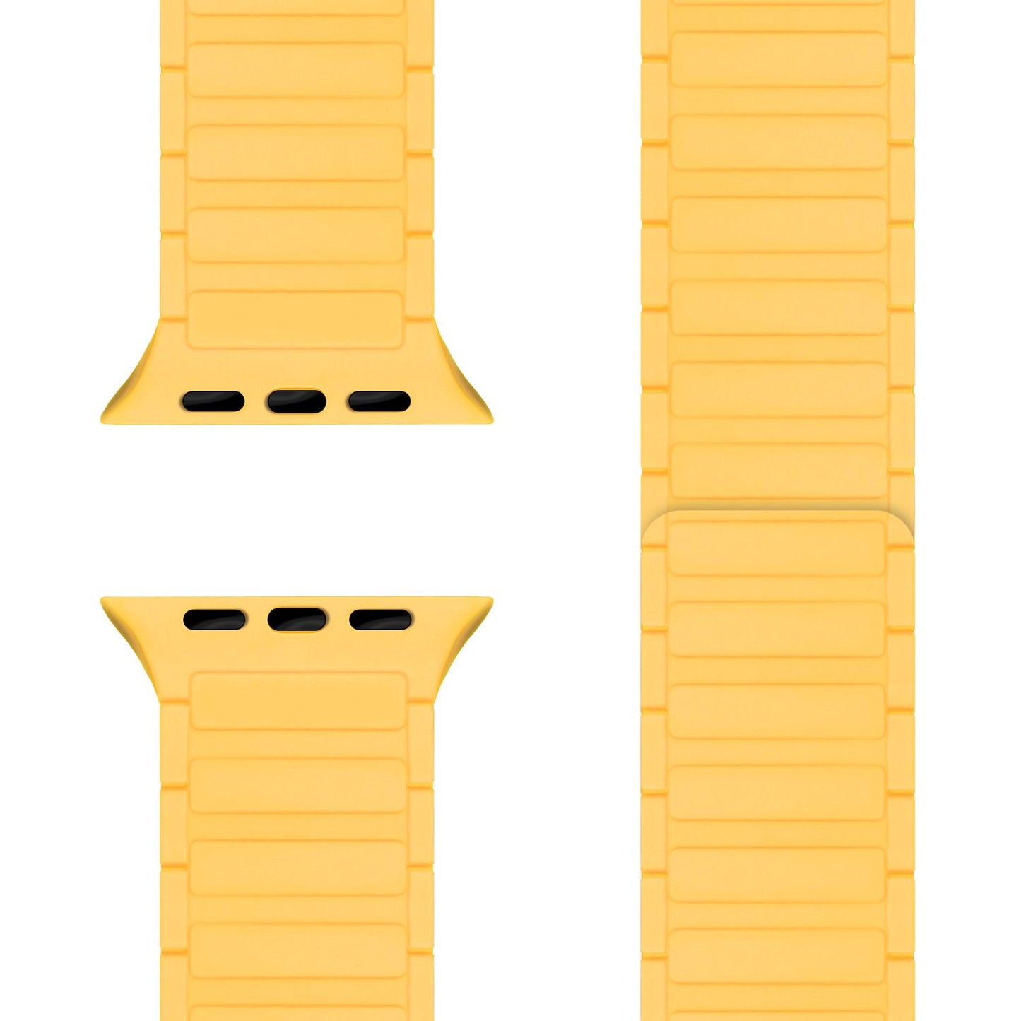 NALIA Nexus Band for Apple Watch SE/10/9/8/7/6/5/4/3/2/1, Case Size 38/40/41/42mm, Magnetic Silicone Loop Sport Band with Wave Texture