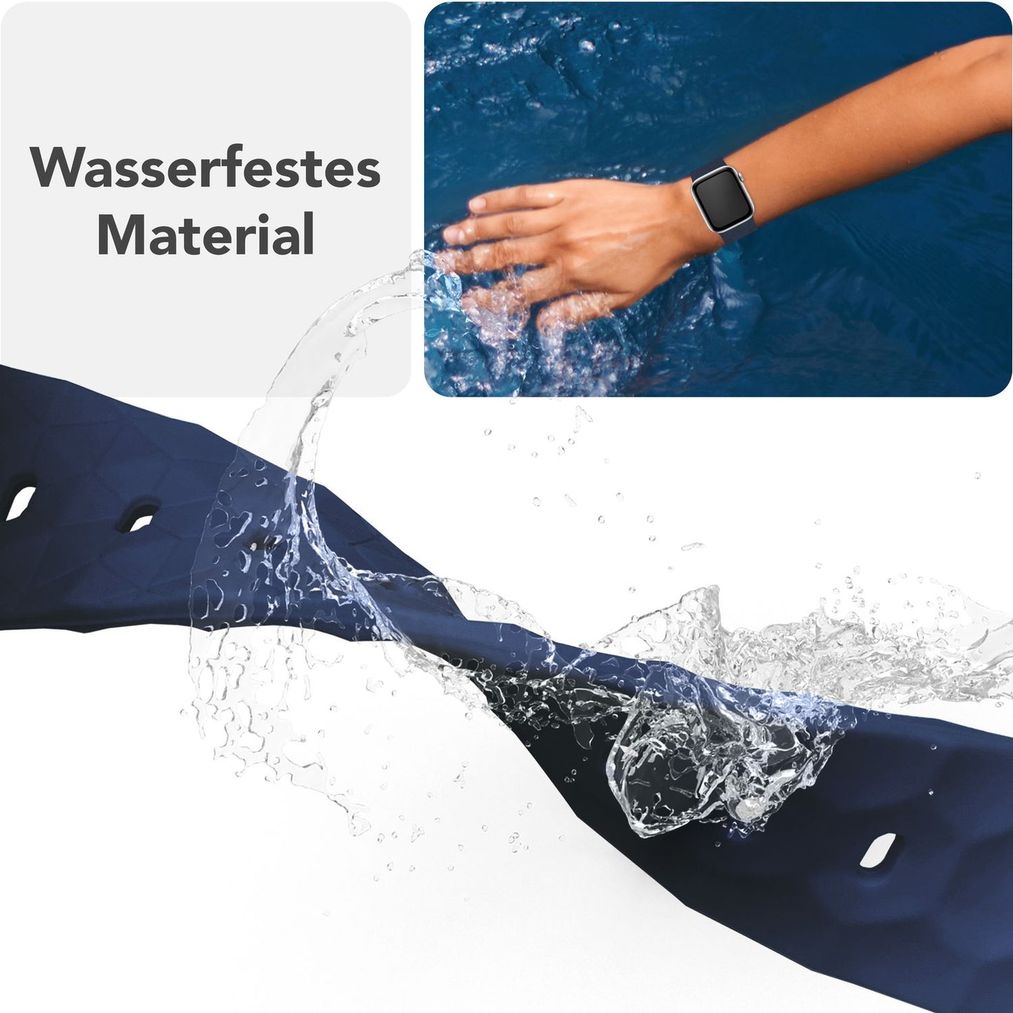 NALIA Hexion ól fyrir Apple Watch seríuna SE/10/9/8/7/6/5/4/3/2/1, kassastærð 38/40/41/42 mm, sportól með sílikonlykkju, smellupinna og sexhyrningslaga hönnun.