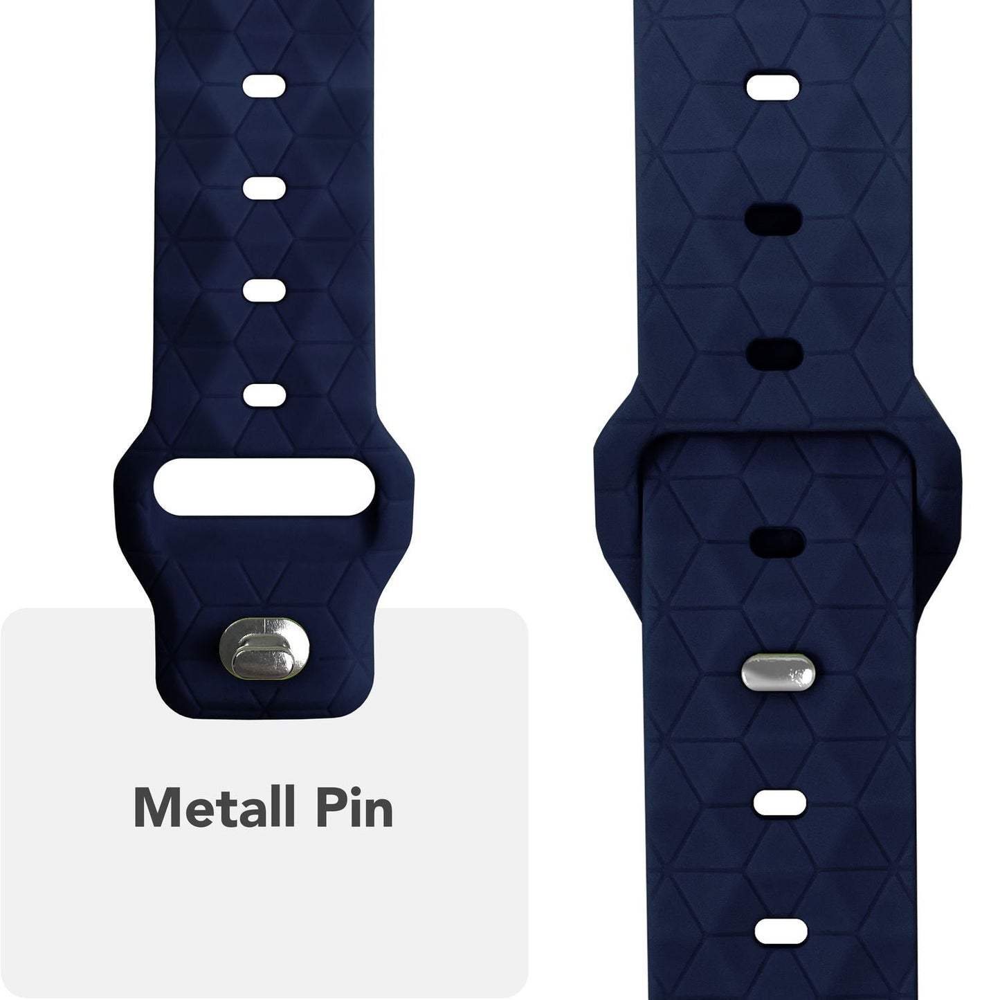 NALIA Hexion ól fyrir Apple Watch seríuna SE/10/9/8/7/6/5/4/3/2/1, kassastærð 38/40/41/42 mm, sportól með sílikonlykkju, smellupinna og sexhyrningslaga hönnun.