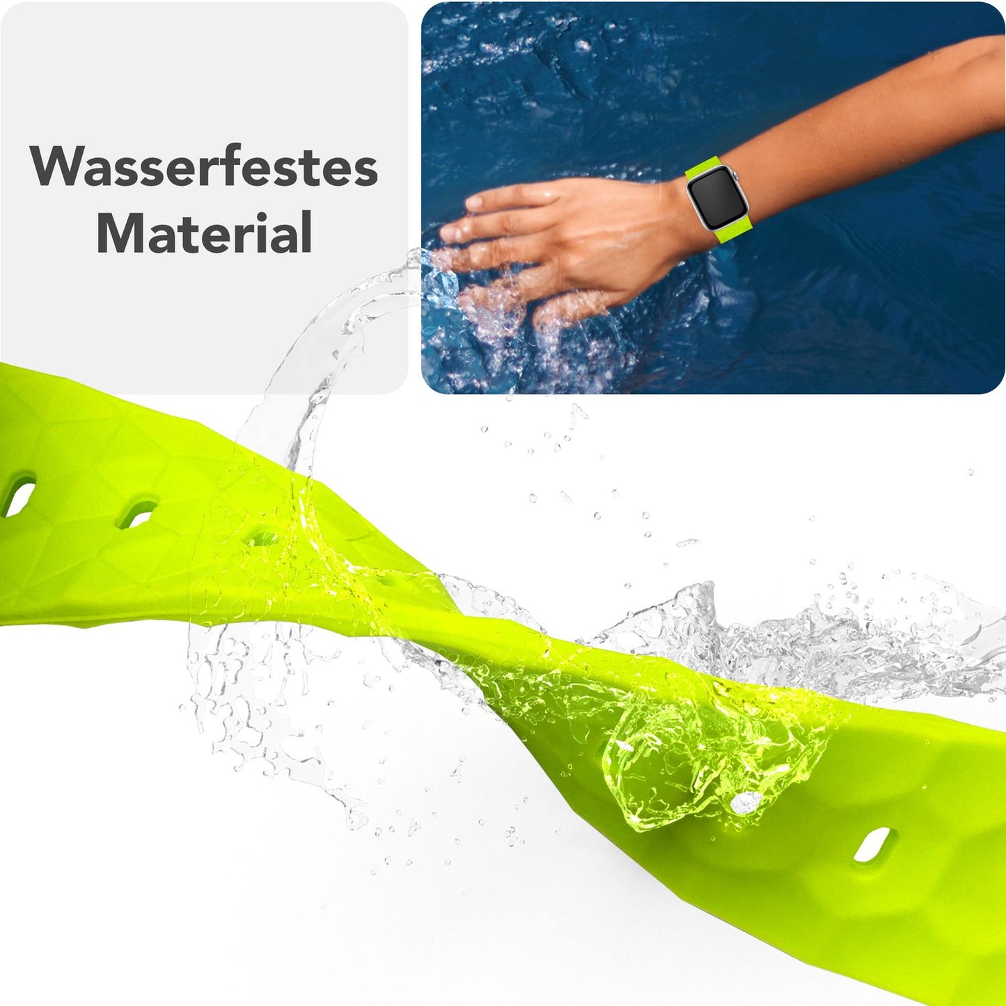 NALIA Hexion ól fyrir Apple Watch seríuna SE/10/9/8/7/6/5/4/3/2/1, kassastærð 38/40/41/42 mm, sportól með sílikonlykkju, smellupinna og sexhyrningslaga hönnun.