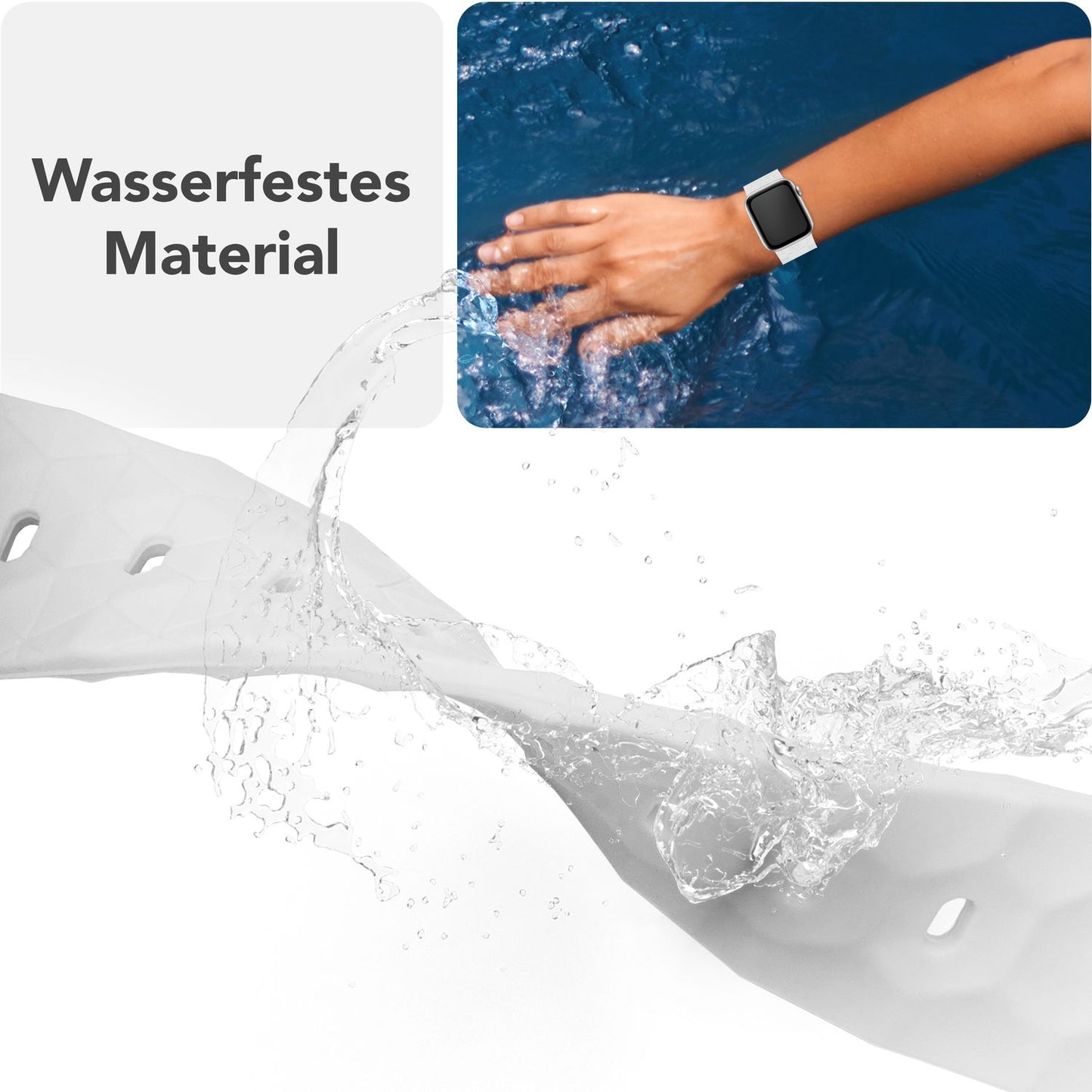 NALIA Hexion ól fyrir Apple Watch Series Ultra/SE/10/9/8/7/6/5/4/3/2/1, kassastærð 42/44/45/46/49 mm, sílikonlykkjuól með smellupinna og sexhyrningslaga hönnun.