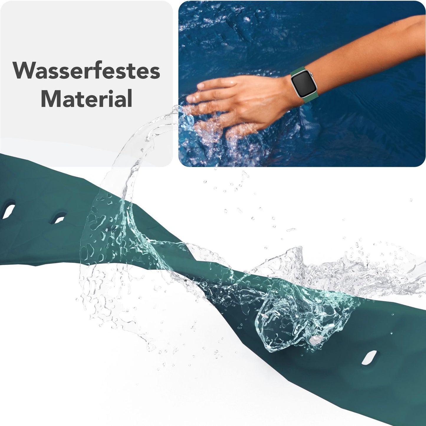 NALIA Hexion ól fyrir Apple Watch Series Ultra/SE/10/9/8/7/6/5/4/3/2/1, kassastærð 42/44/45/46/49 mm, sílikonlykkjuól með smellupinna og sexhyrningslaga hönnun.