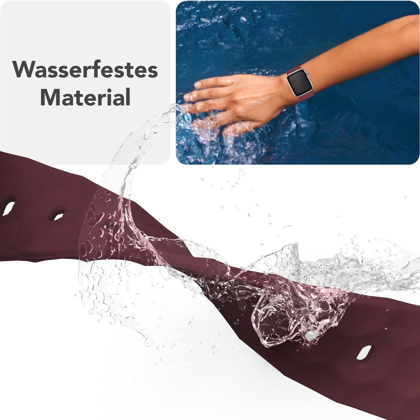 NALIA Hexion ól fyrir Apple Watch Series Ultra/SE/10/9/8/7/6/5/4/3/2/1, kassastærð 42/44/45/46/49 mm, sílikonlykkjuól með smellupinna og sexhyrningslaga hönnun.