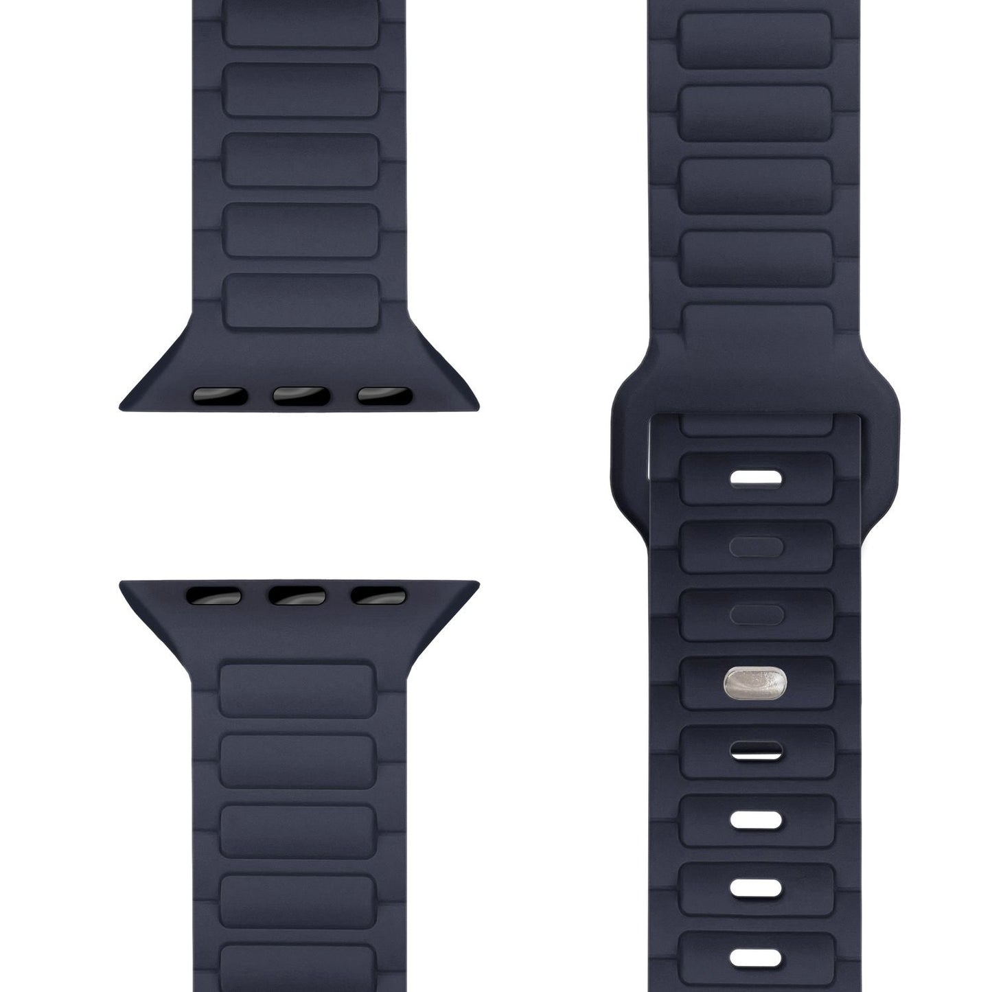NALIA Pulse armband fyrir Apple Watch Series SE/10/9/8/7/6/5/4/3/2/1, kassastærð 38/40/41/42 mm, þrívíddar áferðar sílikon sportband með smellulás