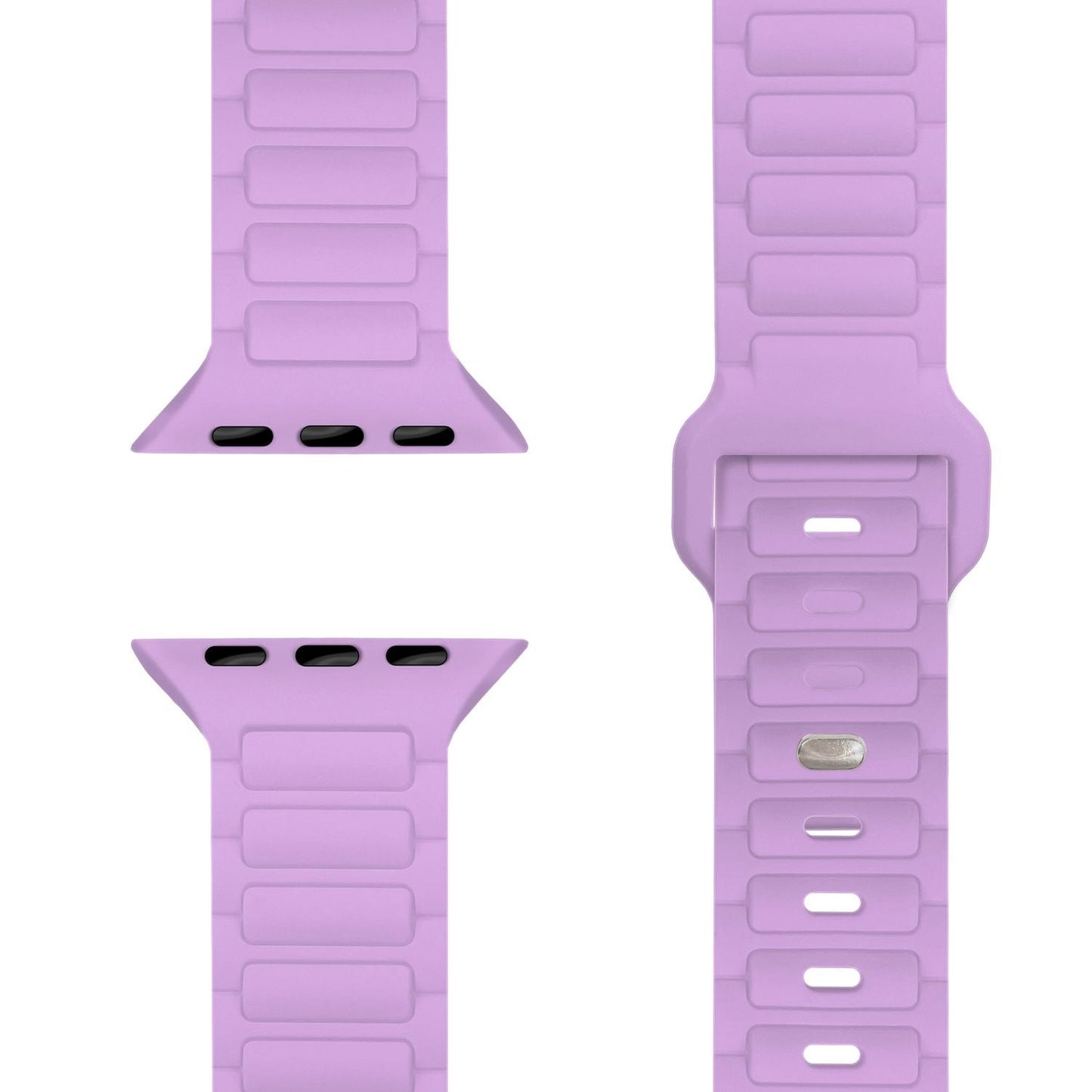 NALIA Pulse armband fyrir Apple Watch Series SE/10/9/8/7/6/5/4/3/2/1, kassastærð 38/40/41/42 mm, þrívíddar áferðar sílikon sportband með smellulás