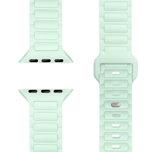 NALIA Pulse armband fyrir Apple Watch Series Ultra/SE/10/9/8/7/6/5/4/3/2/1, kassastærð 42/44/45/46/49 mm, þrívíddar áferðar sílikon sportband með smellulás