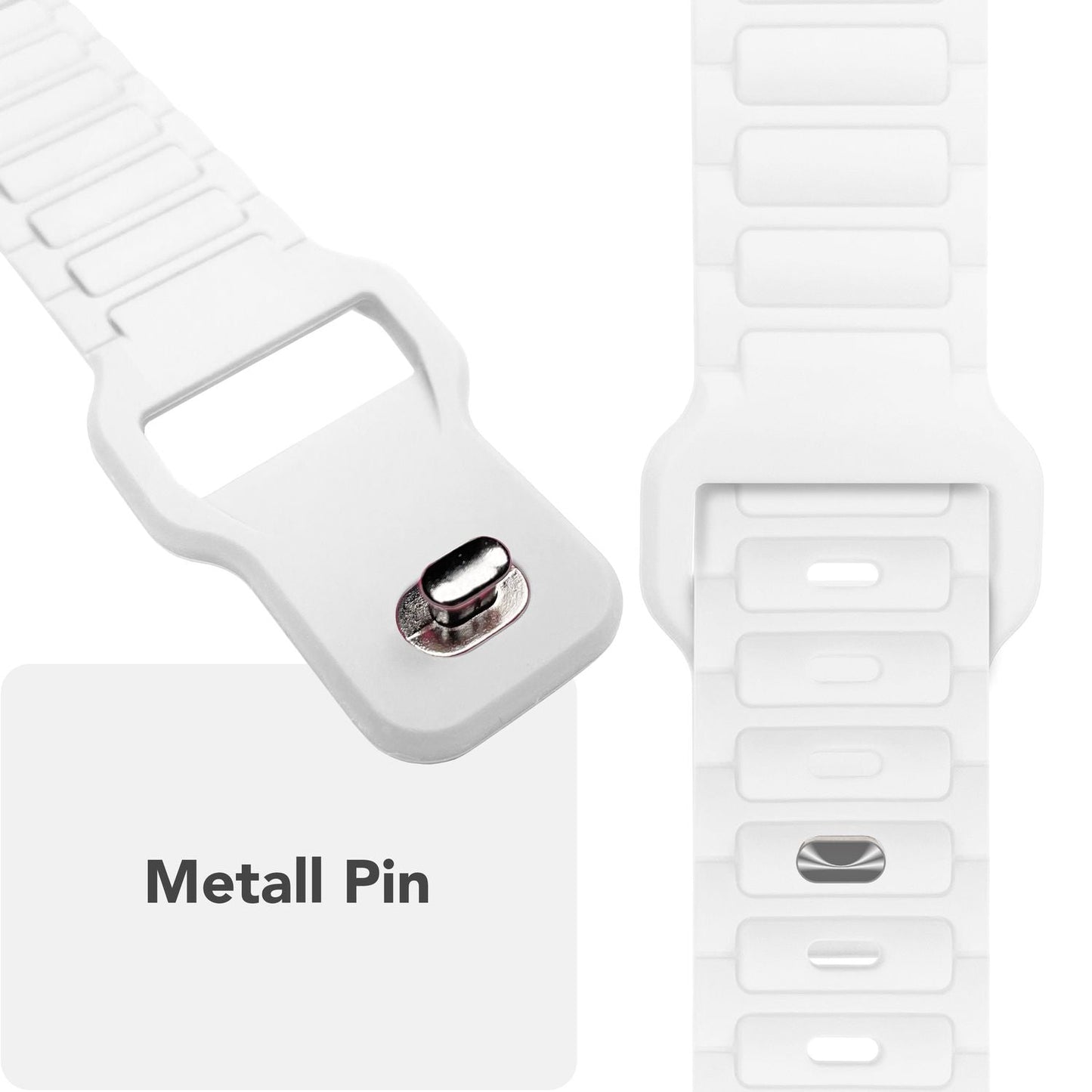 NALIA Pulse Armband für Apple Watch Series Ultra/SE/10/9/8/7/6/5/4/3/2/1, Gehäusegröße 42/44/45/46/49mm, 3D Textur Silikon Sportarmband mit Steck-Pin Verschluss
