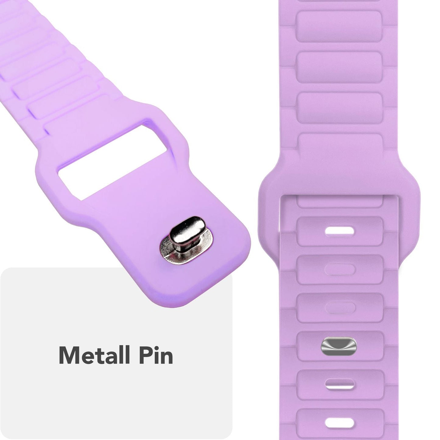 NALIA Pulse Armband für Apple Watch Series Ultra/SE/10/9/8/7/6/5/4/3/2/1, Gehäusegröße 42/44/45/46/49mm, 3D Textur Silikon Sportarmband mit Steck-Pin Verschluss