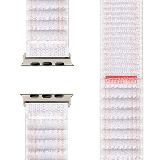 NALIA Evolv Watch Band for Apple Watch SE/10/9/8/7/6/5/4/3/2/1, Case Size 38/40/41/42mm, Woven Fabric Elastic Nylon Watch Band with Velcro Closure