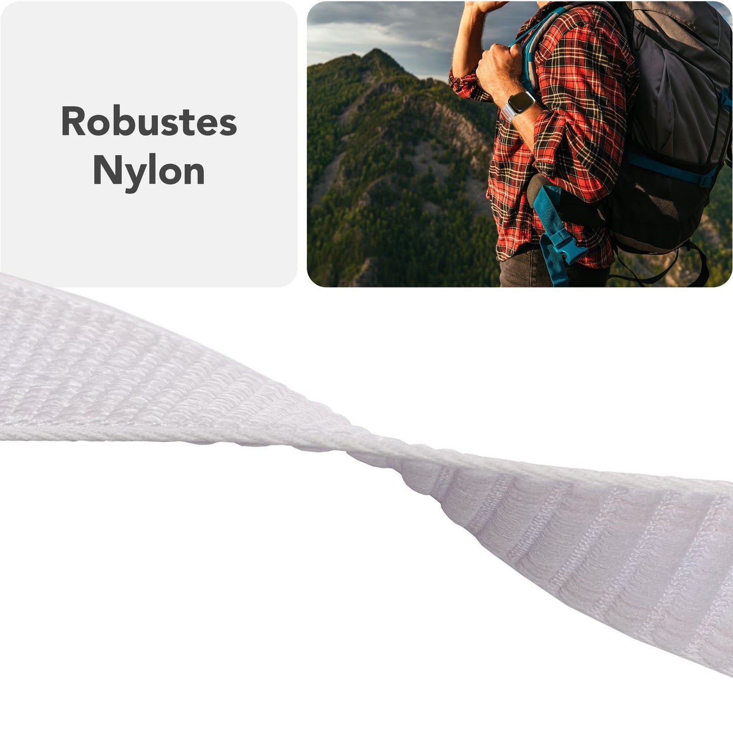 NALIA Evolv Watch Band for Apple Watch SE/10/9/8/7/6/5/4/3/2/1, Case Size 38/40/41/42mm, Woven Fabric Elastic Nylon Watch Band with Velcro Closure