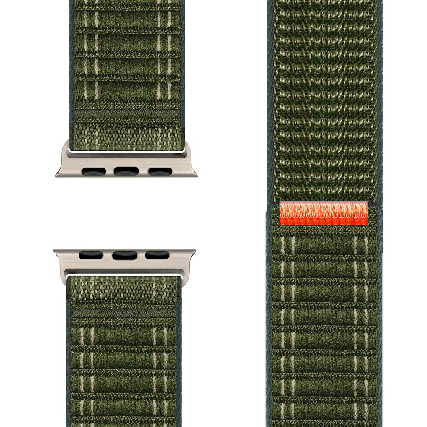 NALIA Evolv Watch Band for Apple Watch SE/10/9/8/7/6/5/4/3/2/1, Case Size 38/40/41/42mm, Woven Fabric Elastic Nylon Watch Band with Velcro Closure