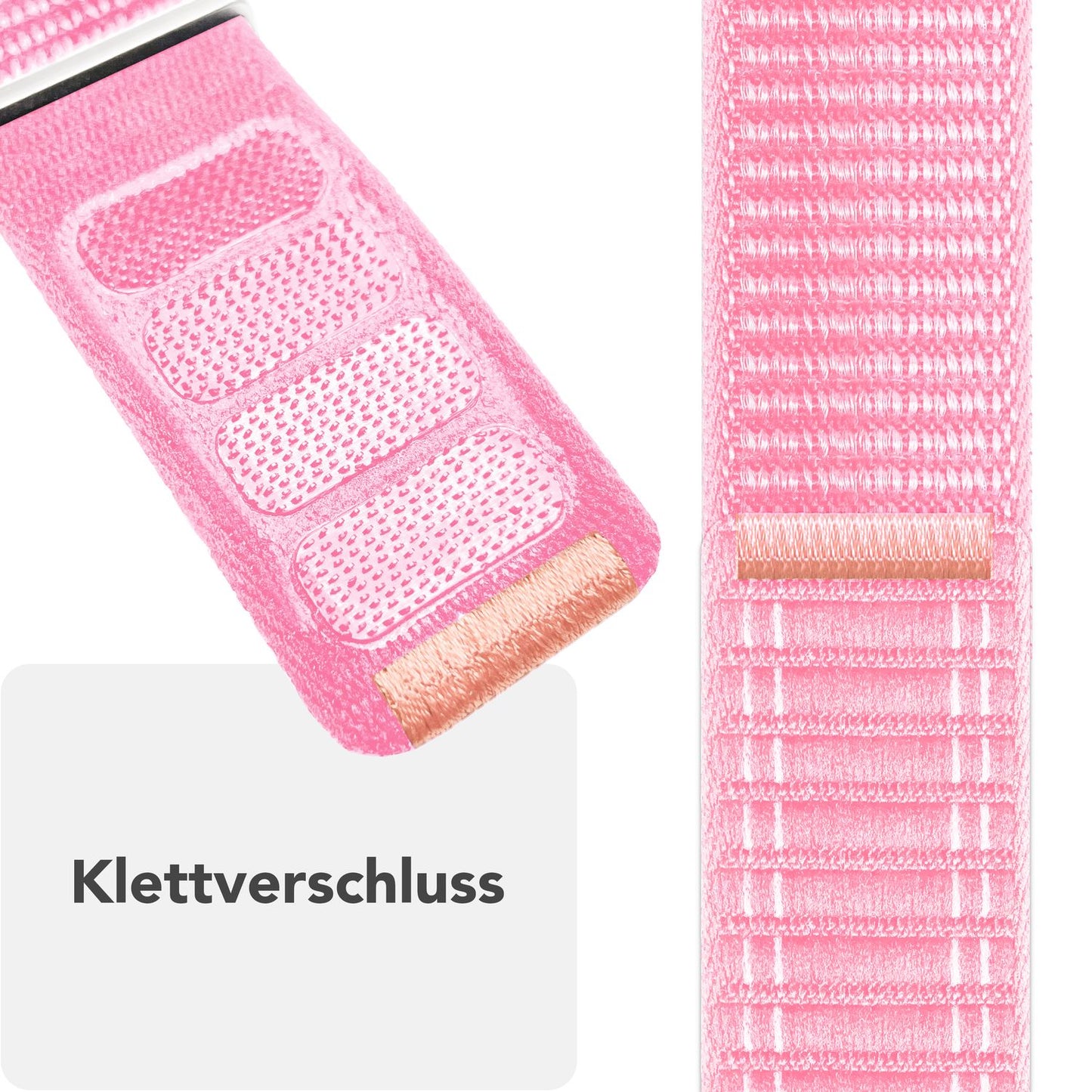 NALIA Evolv Watch Band for Apple Watch SE/10/9/8/7/6/5/4/3/2/1, Case Size 38/40/41/42mm, Woven Fabric Elastic Nylon Watch Band with Velcro Closure