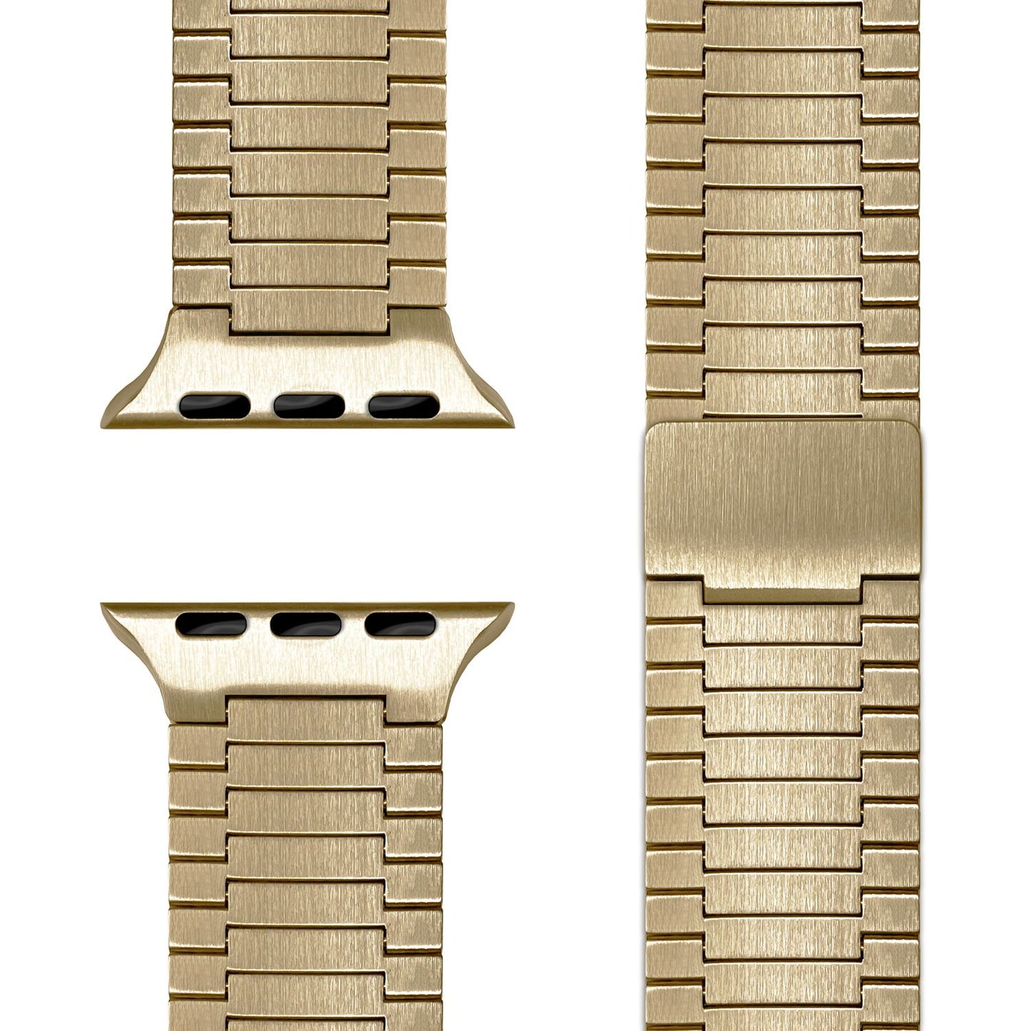 NALIA Chronos Edelstahl Armband für Apple Watch Ultra/SE/10/9/8/7/6/5/4/3/2/1, Gehäusegröße 42/44/45/46/49mm, Magnetisches Metall Loop Ersatzarmband