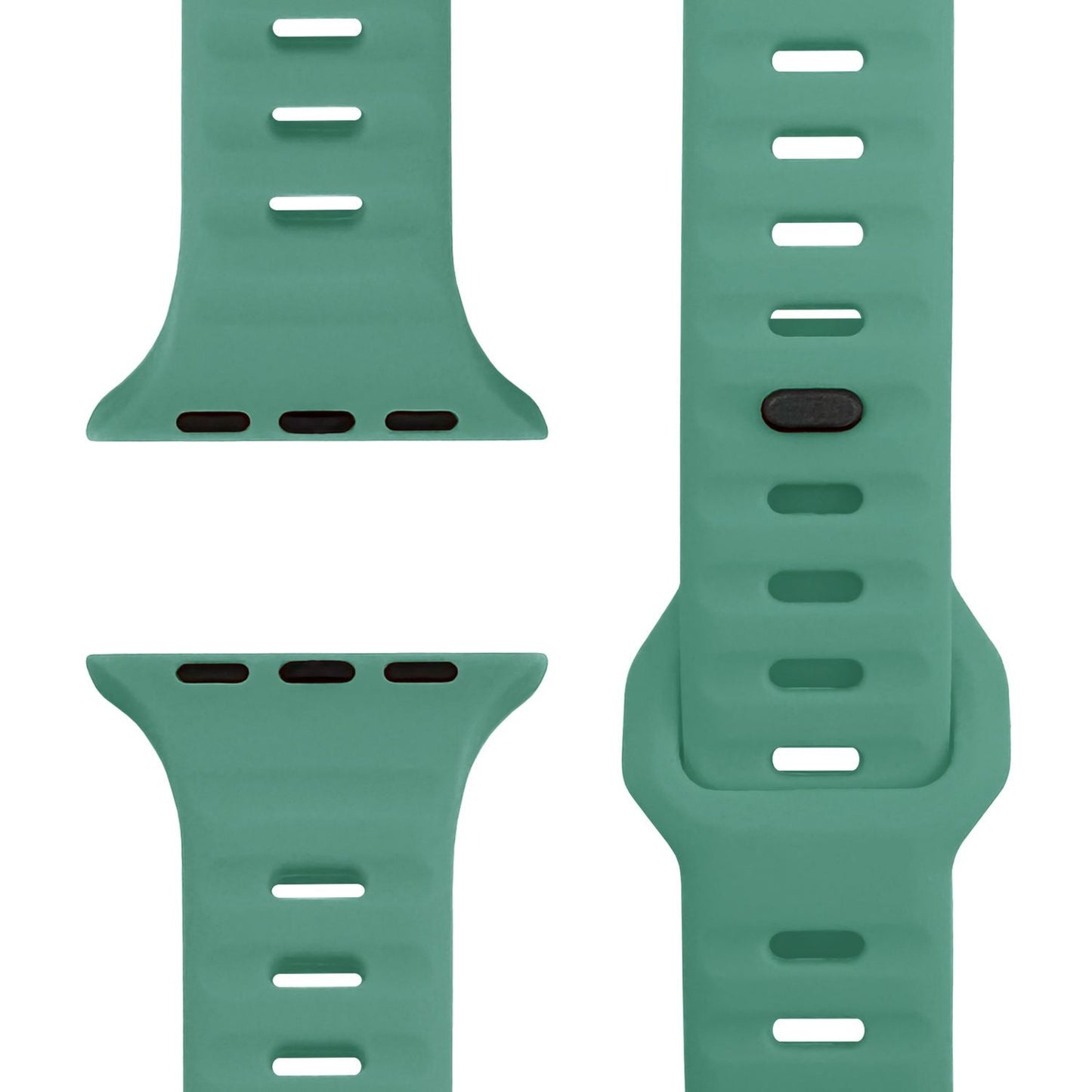 NALIA Motion Band fyrir Apple Watch SE/10/9/8/7/6/5/4/3/2/1, kassastærð 38/40/41/42 mm, mjúkt sílikon sportband með smellulás