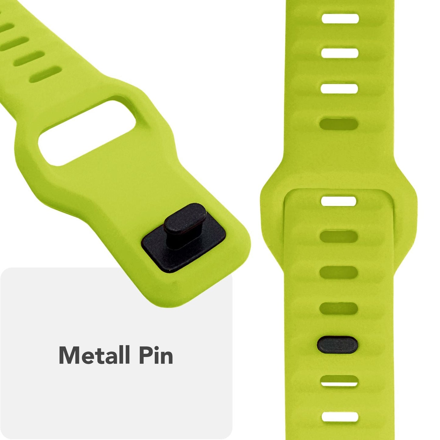 NALIA Motion Band fyrir Apple Watch SE/10/9/8/7/6/5/4/3/2/1, kassastærð 38/40/41/42 mm, mjúkt sílikon sportband með smellulás