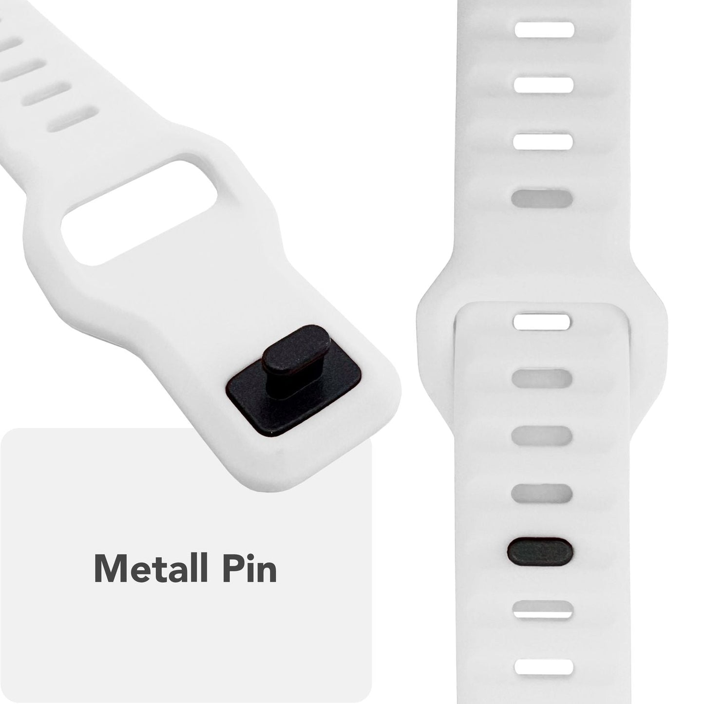 NALIA Motion Band fyrir Apple Watch SE/10/9/8/7/6/5/4/3/2/1, kassastærð 38/40/41/42 mm, mjúkt sílikon sportband með smellulás