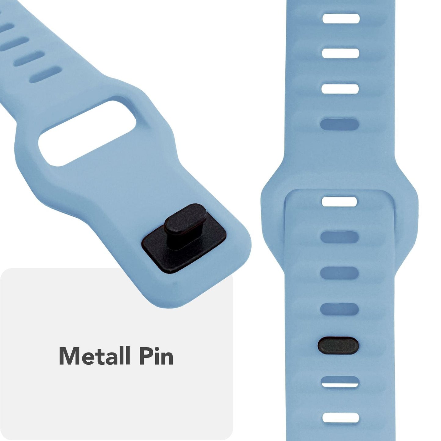 NALIA Motion Band fyrir Apple Watch SE/10/9/8/7/6/5/4/3/2/1, kassastærð 38/40/41/42 mm, mjúkt sílikon sportband með smellulás