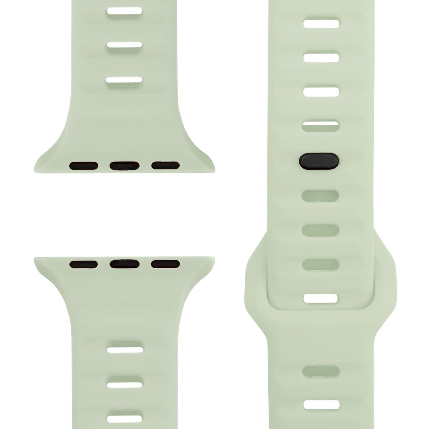 NALIA Motion Band fyrir Apple Watch SE/10/9/8/7/6/5/4/3/2/1, kassastærð 38/40/41/42 mm, mjúkt sílikon sportband með smellulás
