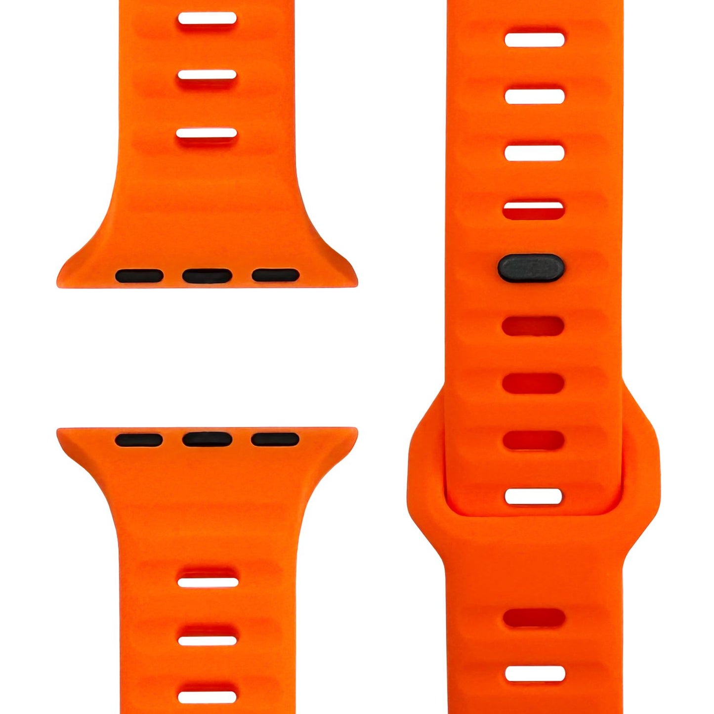 NALIA Motion Band fyrir Apple Watch SE/10/9/8/7/6/5/4/3/2/1, kassastærð 38/40/41/42 mm, mjúkt sílikon sportband með smellulás