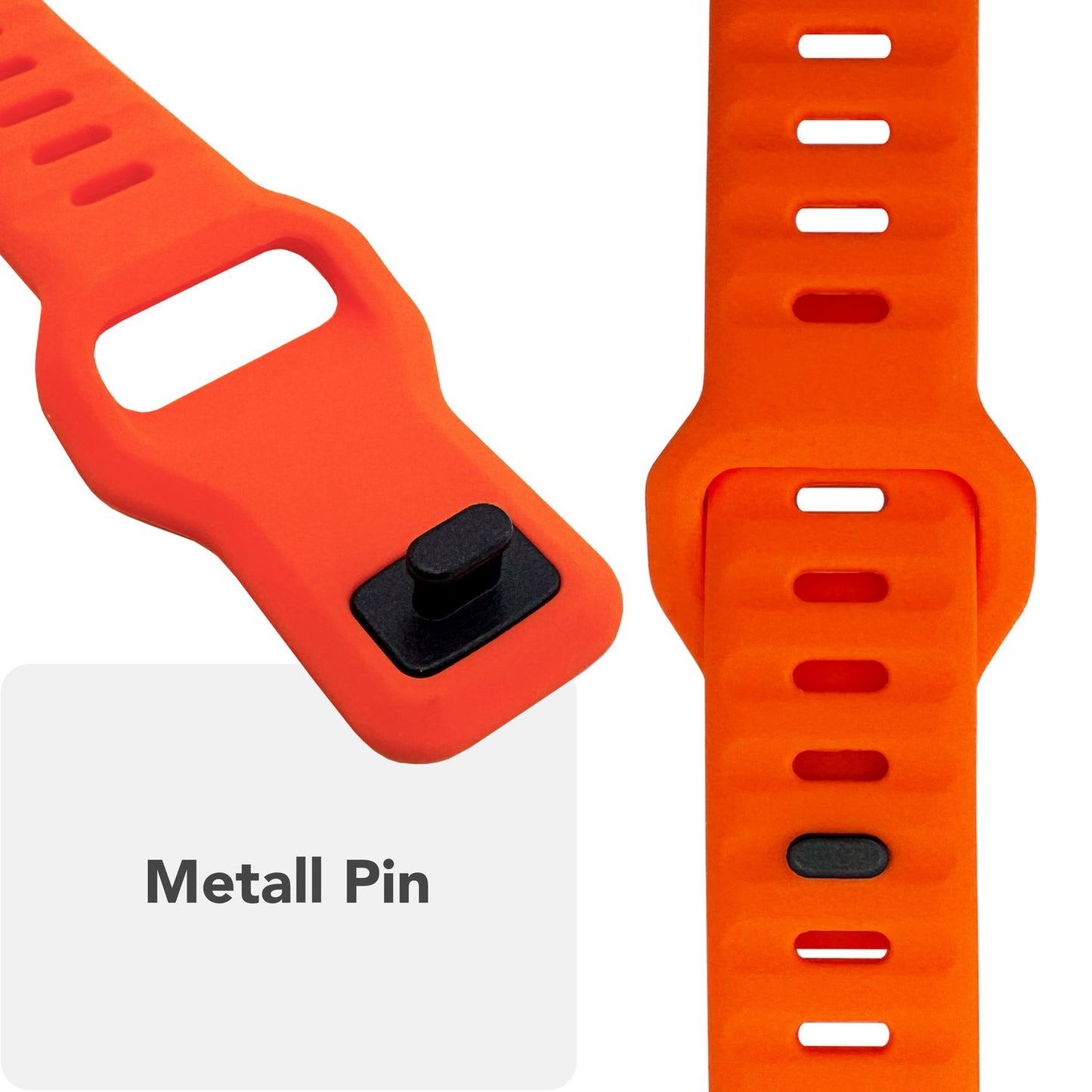 NALIA Motion Band fyrir Apple Watch SE/10/9/8/7/6/5/4/3/2/1, kassastærð 38/40/41/42 mm, mjúkt sílikon sportband með smellulás