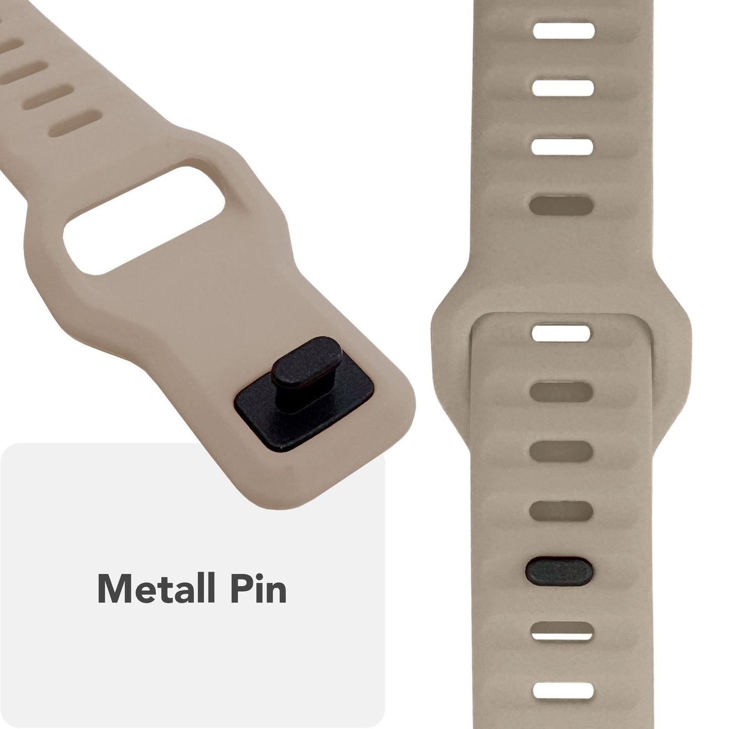NALIA Motion Band fyrir Apple Watch SE/10/9/8/7/6/5/4/3/2/1, kassastærð 38/40/41/42 mm, mjúkt sílikon sportband með smellulás