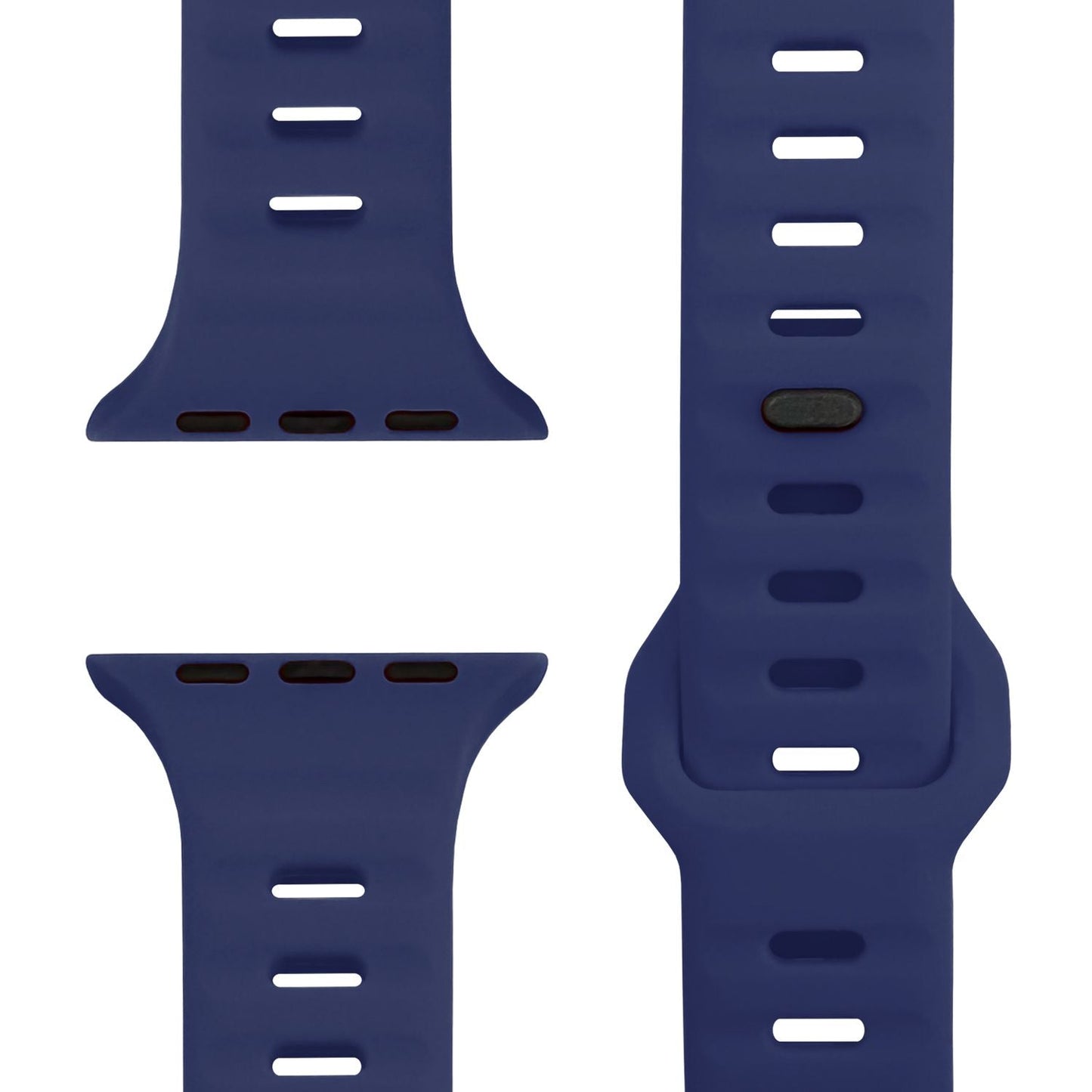 NALIA Motion Band fyrir Apple Watch SE/10/9/8/7/6/5/4/3/2/1, kassastærð 38/40/41/42 mm, mjúkt sílikon sportband með smellulás