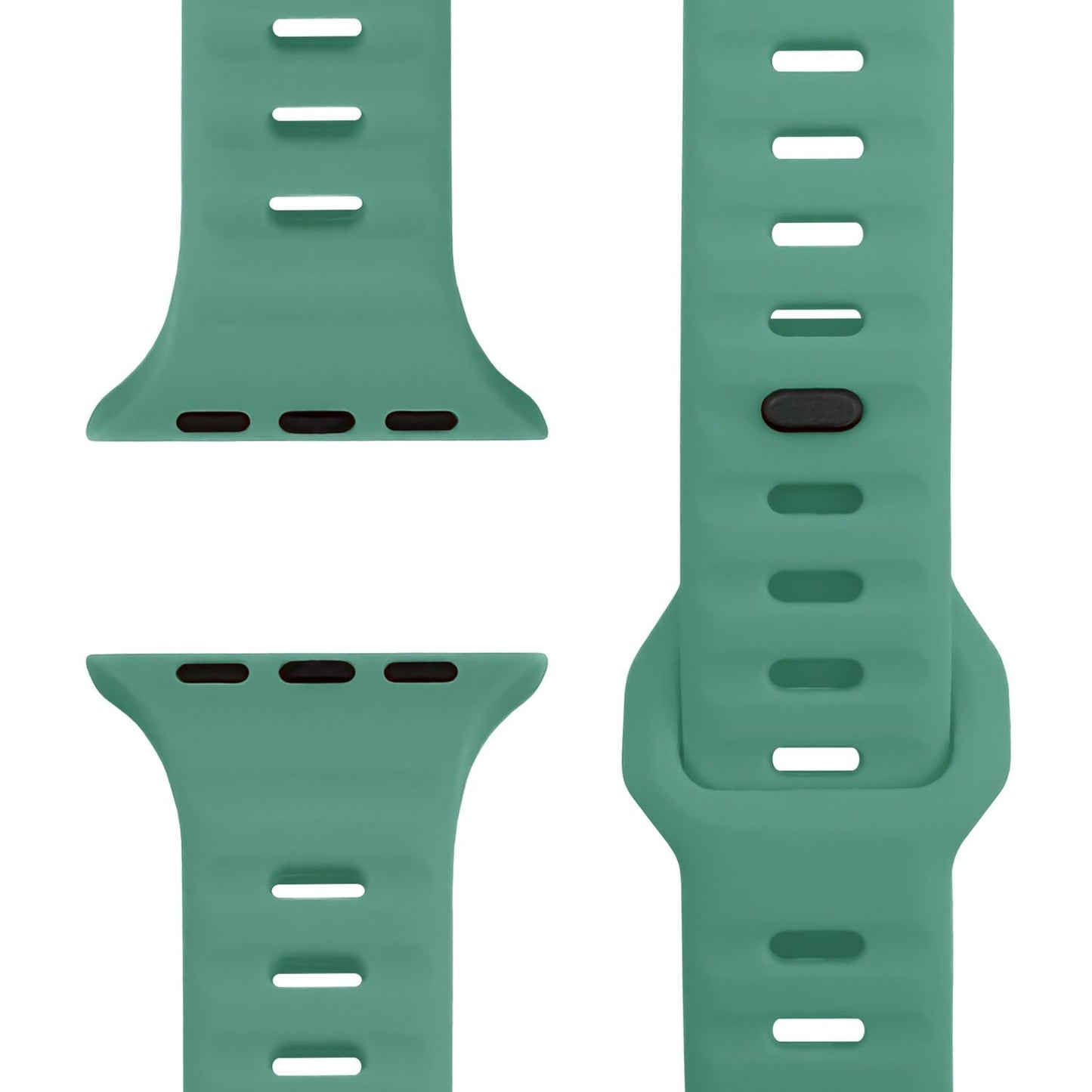 NALIA Motion Band for Apple Watch Ultra/SE/10/9/8/7/6/5/4/3/2/1, Case Size 42/44/45/46/49mm, Soft Silicone Replacement Sport Band with Snap-on Closure