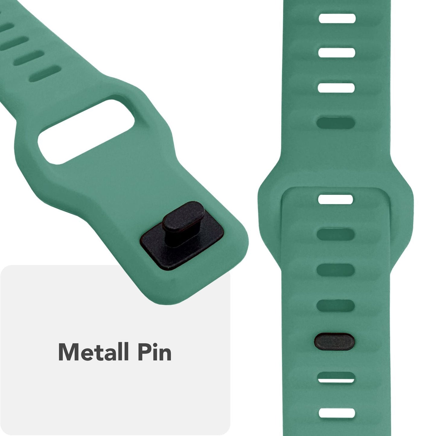 NALIA Motion Band for Apple Watch Ultra/SE/10/9/8/7/6/5/4/3/2/1, Case Size 42/44/45/46/49mm, Soft Silicone Replacement Sport Band with Snap-on Closure