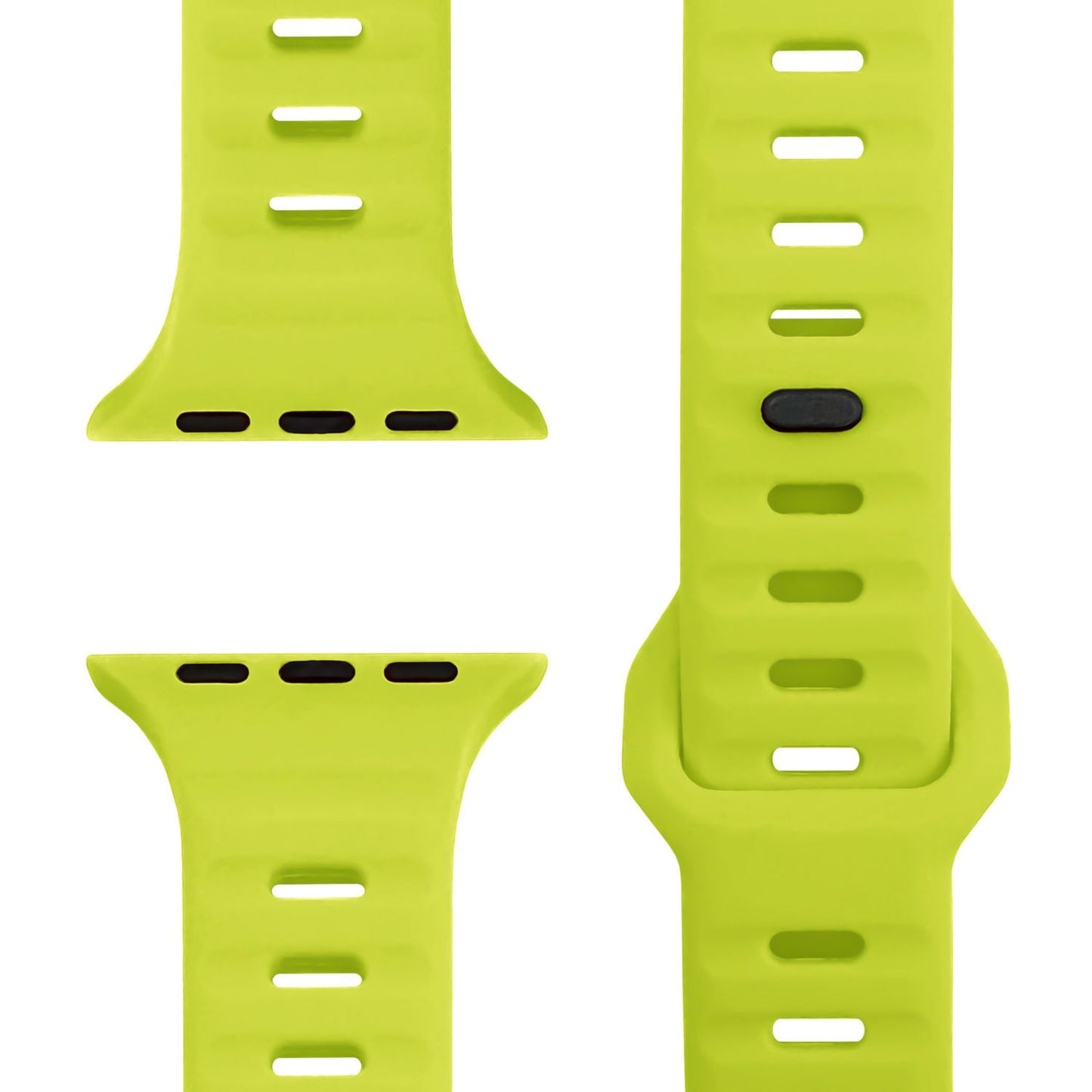 NALIA Motion Band for Apple Watch Ultra/SE/10/9/8/7/6/5/4/3/2/1, Case Size 42/44/45/46/49mm, Soft Silicone Replacement Sport Band with Snap-on Closure