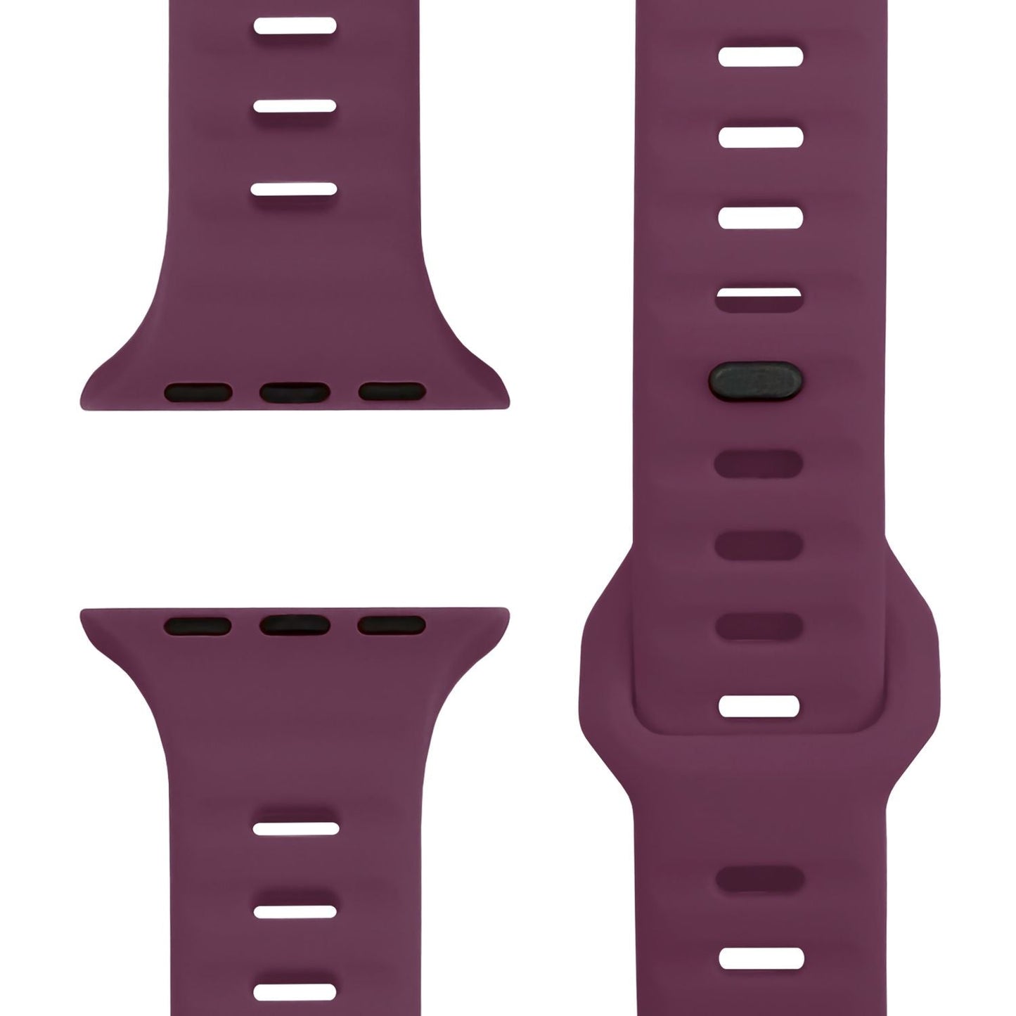 NALIA Motion Band for Apple Watch Ultra/SE/10/9/8/7/6/5/4/3/2/1, Case Size 42/44/45/46/49mm, Soft Silicone Replacement Sport Band with Snap-on Closure