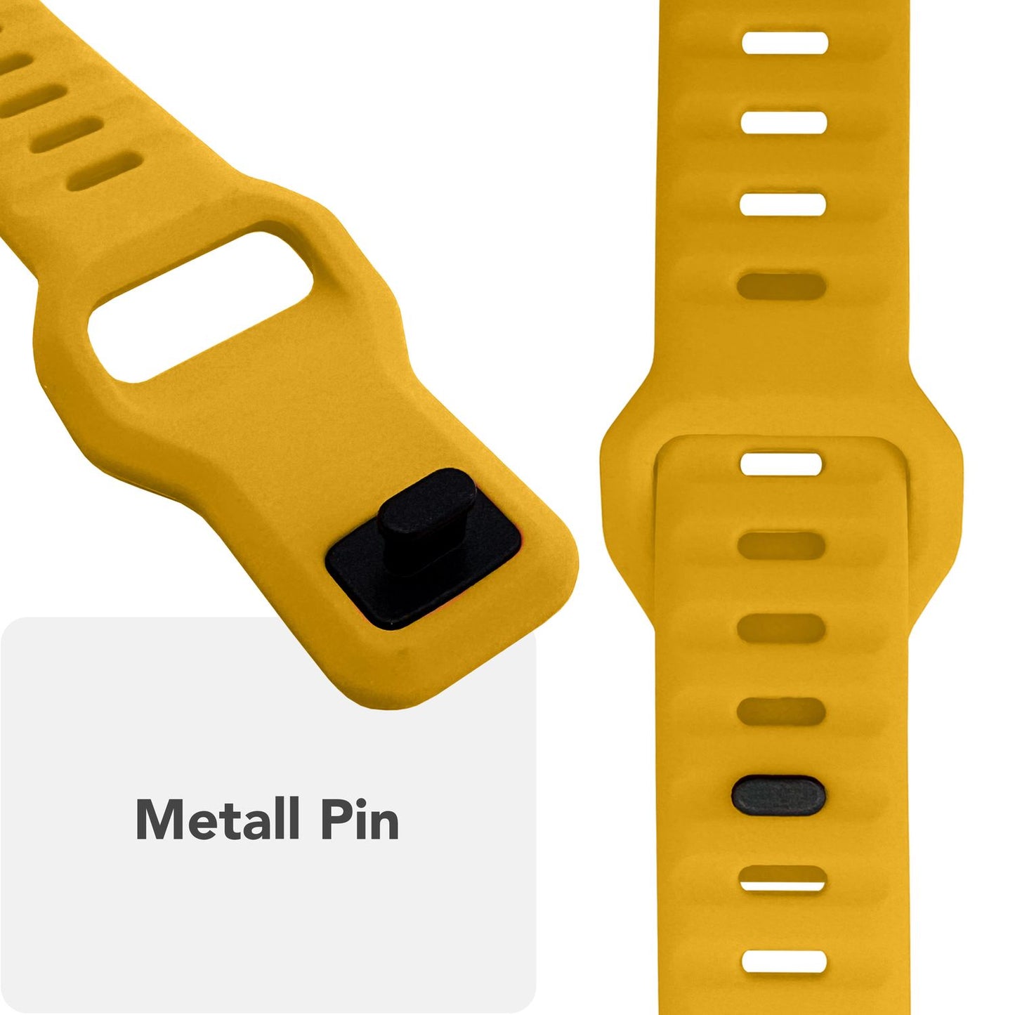 NALIA Motion Band for Apple Watch Ultra/SE/10/9/8/7/6/5/4/3/2/1, Case Size 42/44/45/46/49mm, Soft Silicone Replacement Sport Band with Snap-on Closure