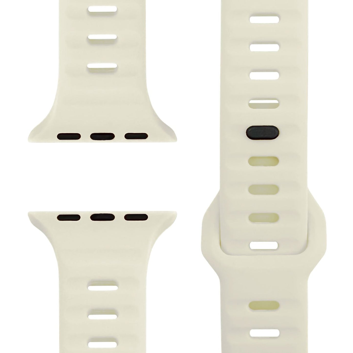 NALIA Motion Band for Apple Watch Ultra/SE/10/9/8/7/6/5/4/3/2/1, Case Size 42/44/45/46/49mm, Soft Silicone Replacement Sport Band with Snap-on Closure