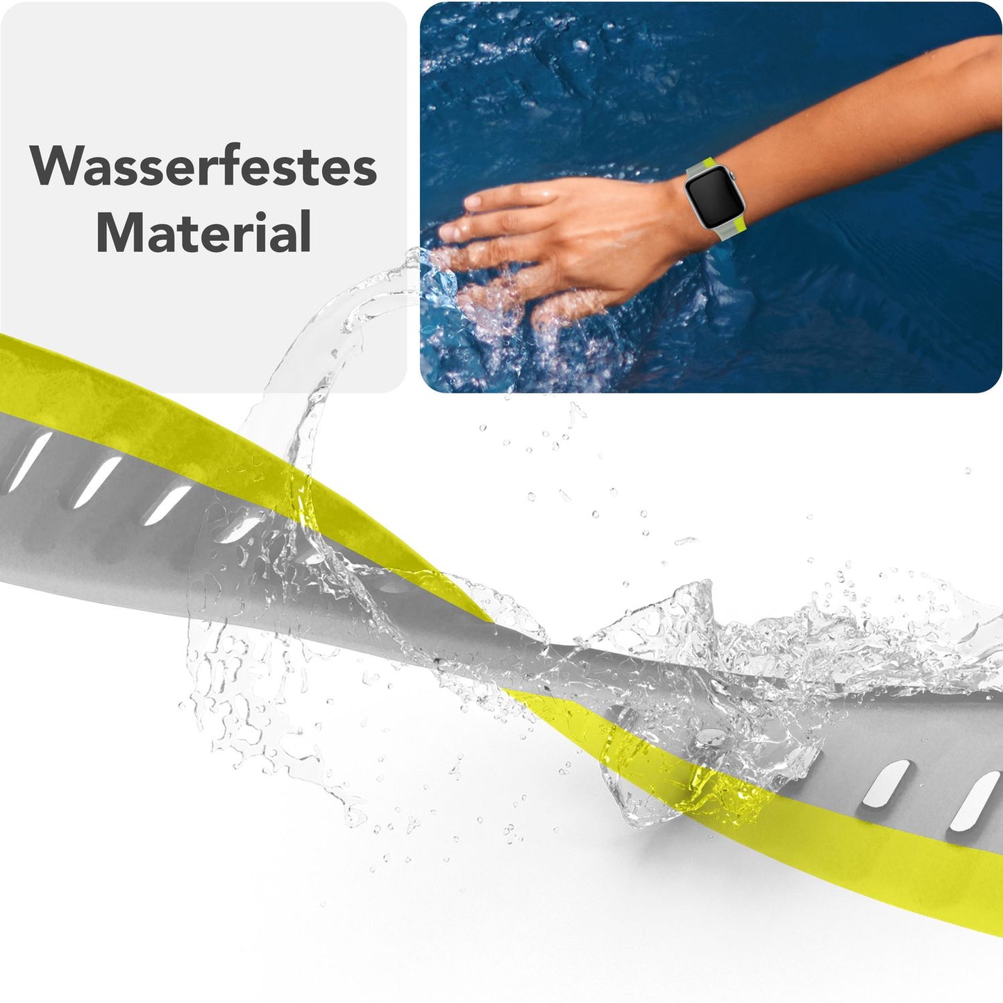 NALIA Motion Band for Apple Watch Ultra/SE/10/9/8/7/6/5/4/3/2/1, Case Size 42/44/45/46/49mm, Soft Silicone Replacement Sport Band with Snap-on Closure