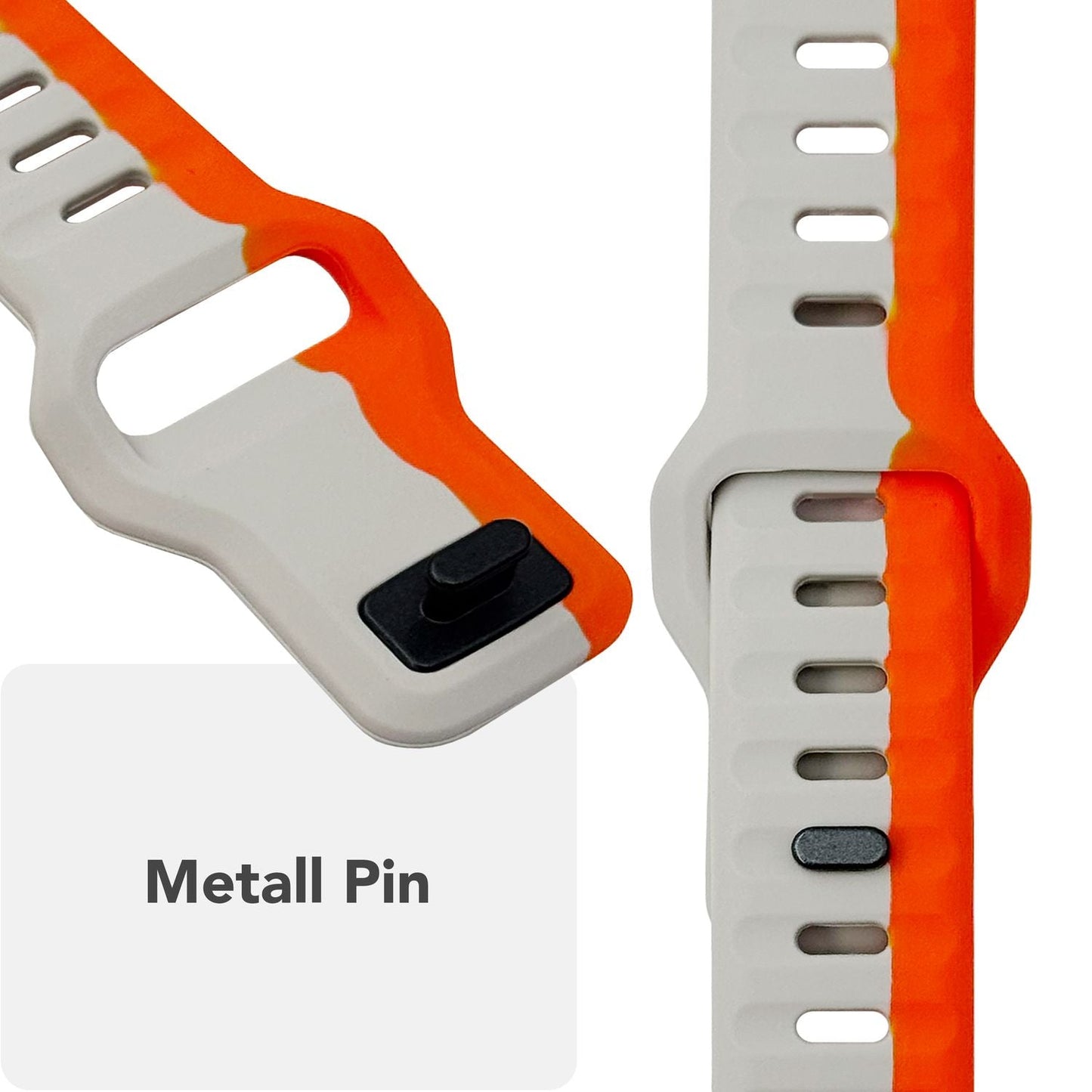 NALIA Motion Band for Apple Watch Ultra/SE/10/9/8/7/6/5/4/3/2/1, Case Size 42/44/45/46/49mm, Soft Silicone Replacement Sport Band with Snap-on Closure